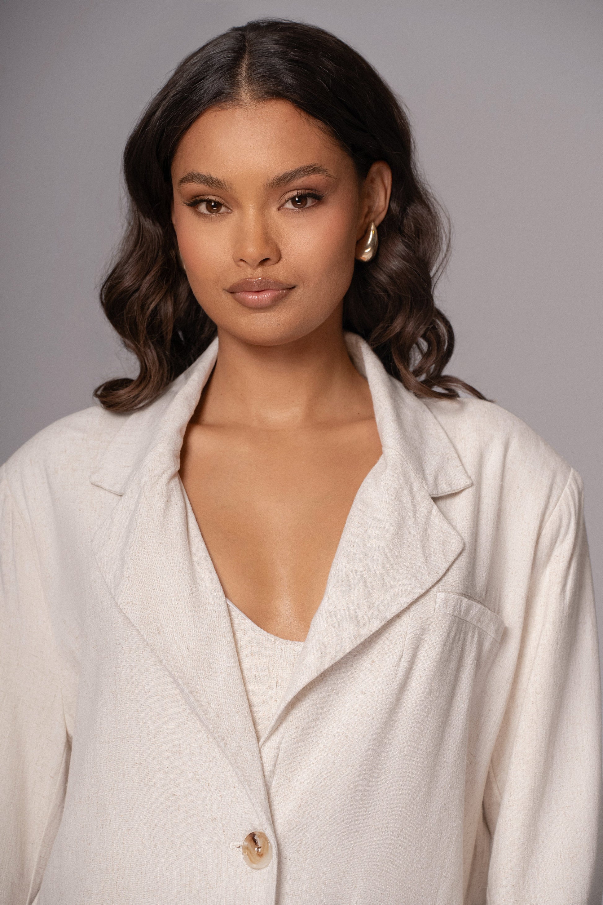 Natural Ocean Breeze Linen Blazer JLUXLABEL