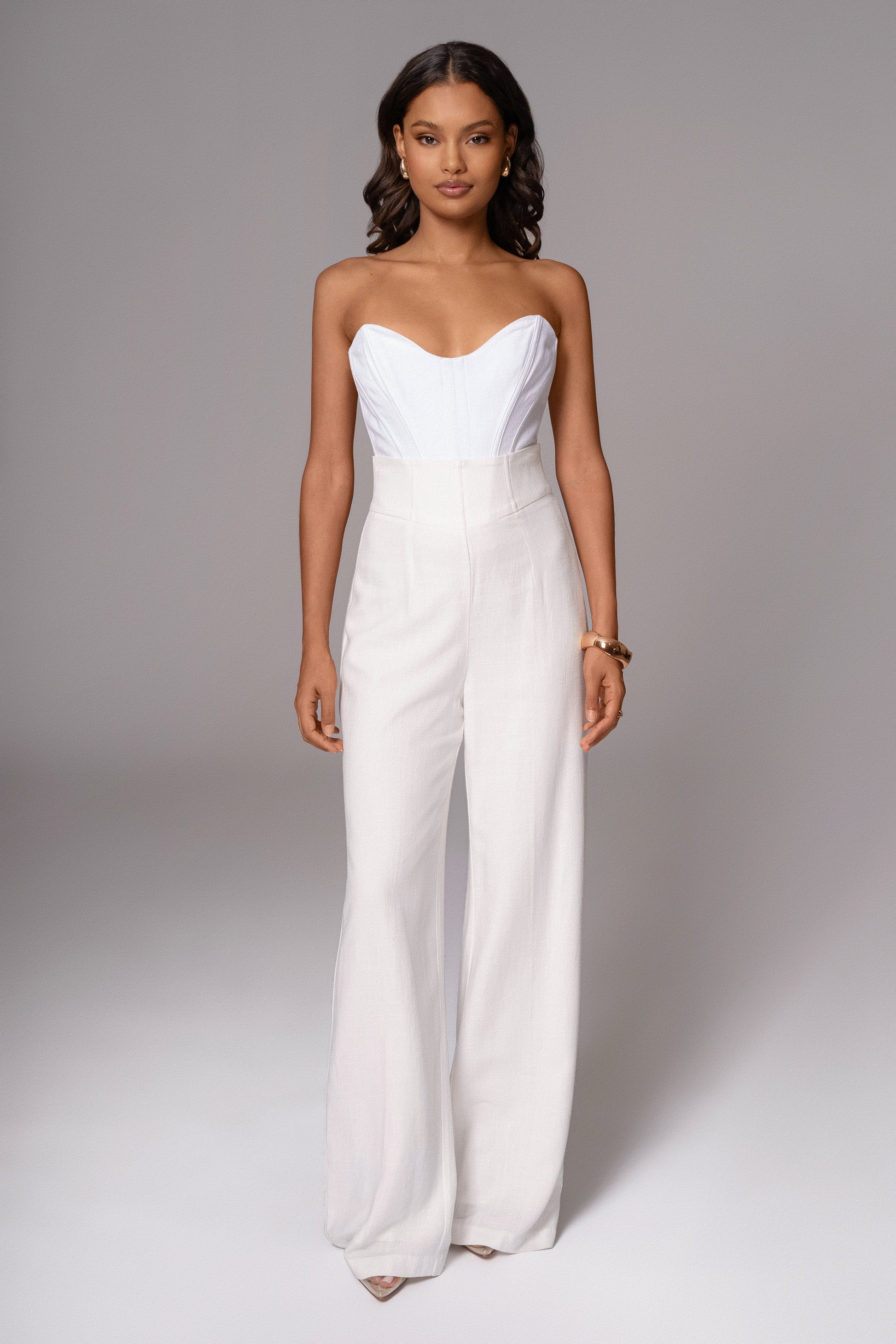 Ivory Beyond The Sea Linen Corset JLUXLABEL