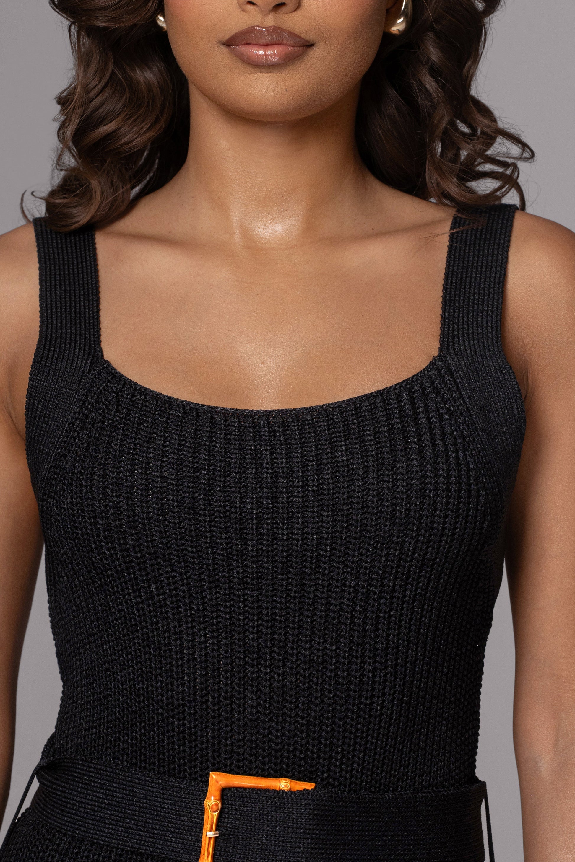 Black Moonrise Ribbed Maxi Dress JLUXLABEL