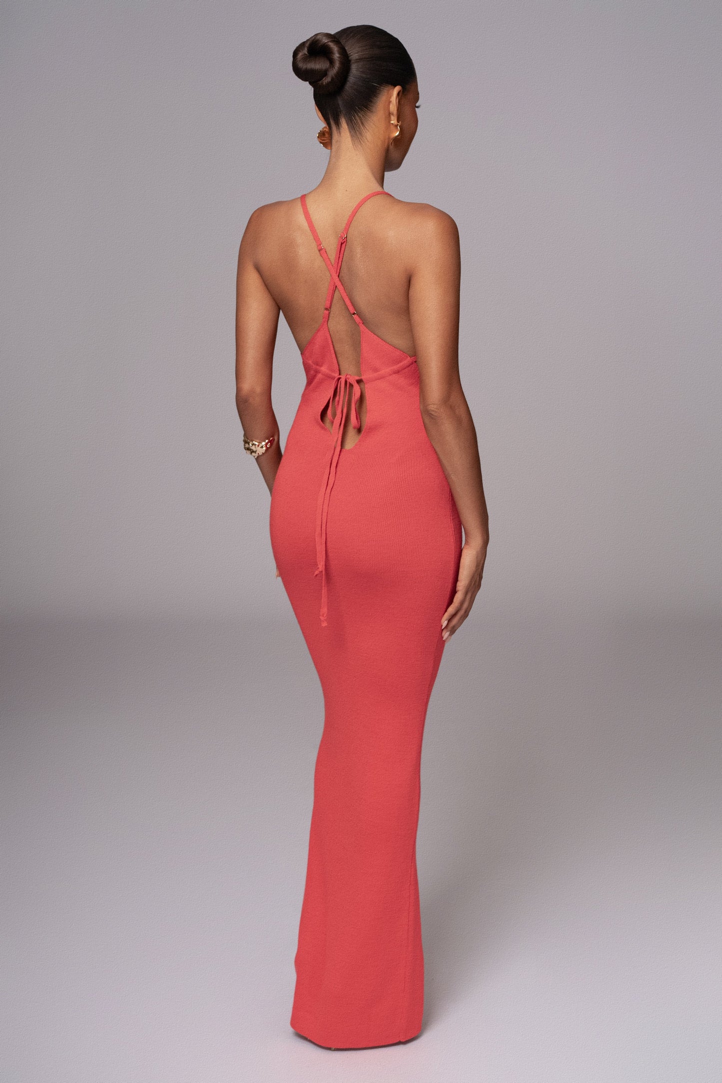 Berry Sun Rays Knit Maxi Dress JLUXLABEL