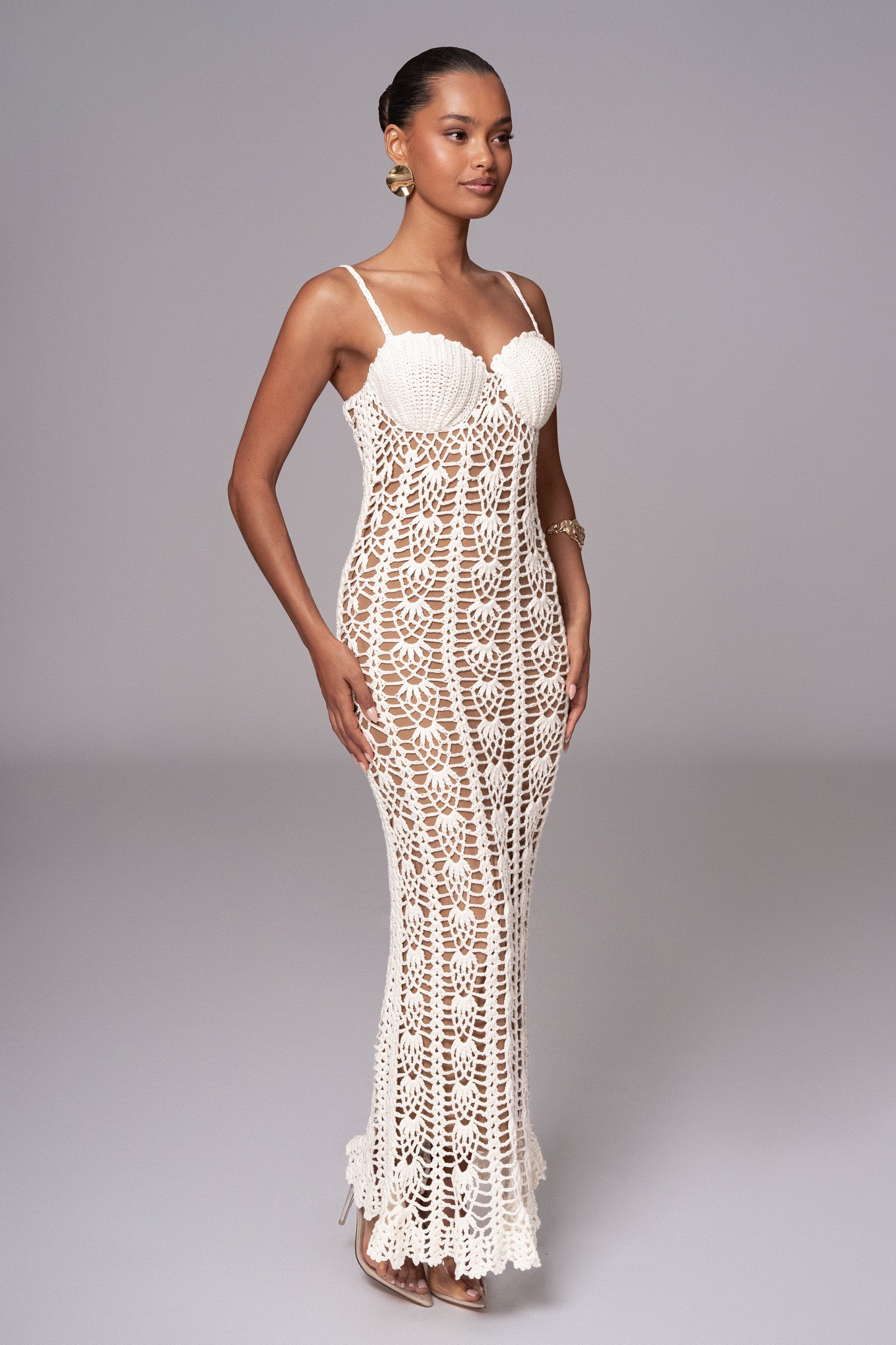 Ivory Odyssey Maxi Dress JLUXLABEL