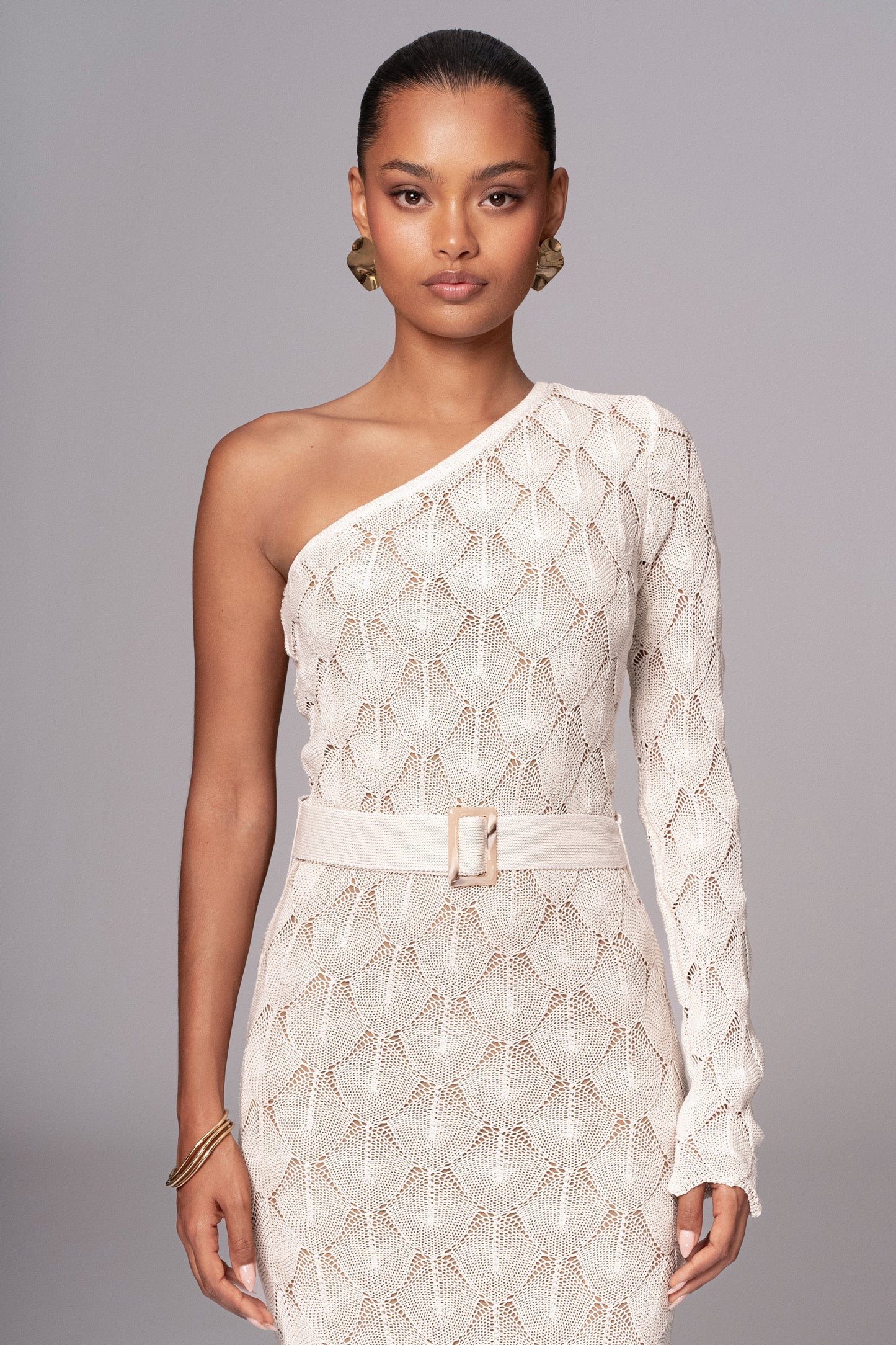 Stone La Costa One Shoulder Dress JLUXLABEL