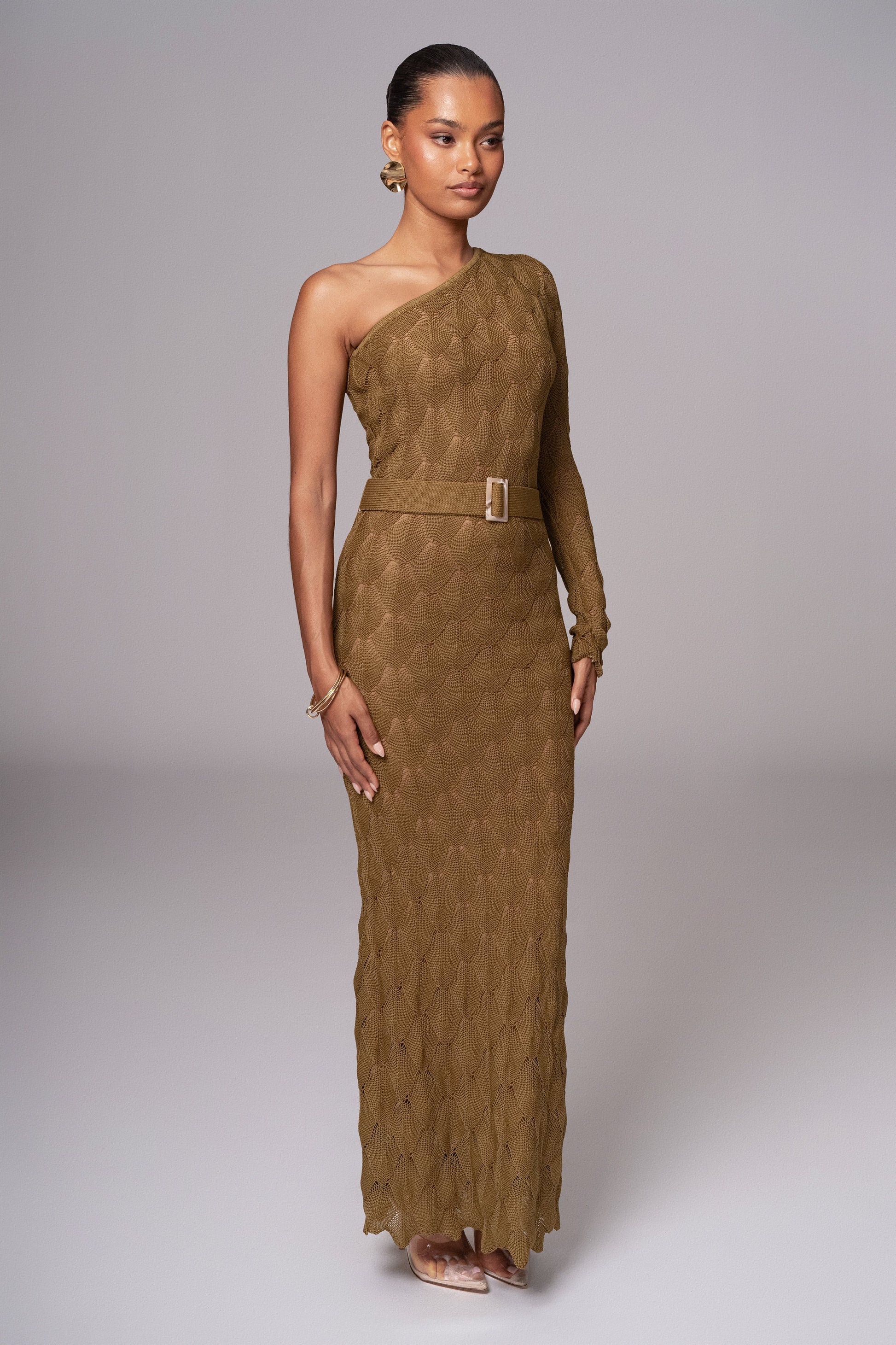 Olive La Costa One Shoulder Dress JLUXLABEL