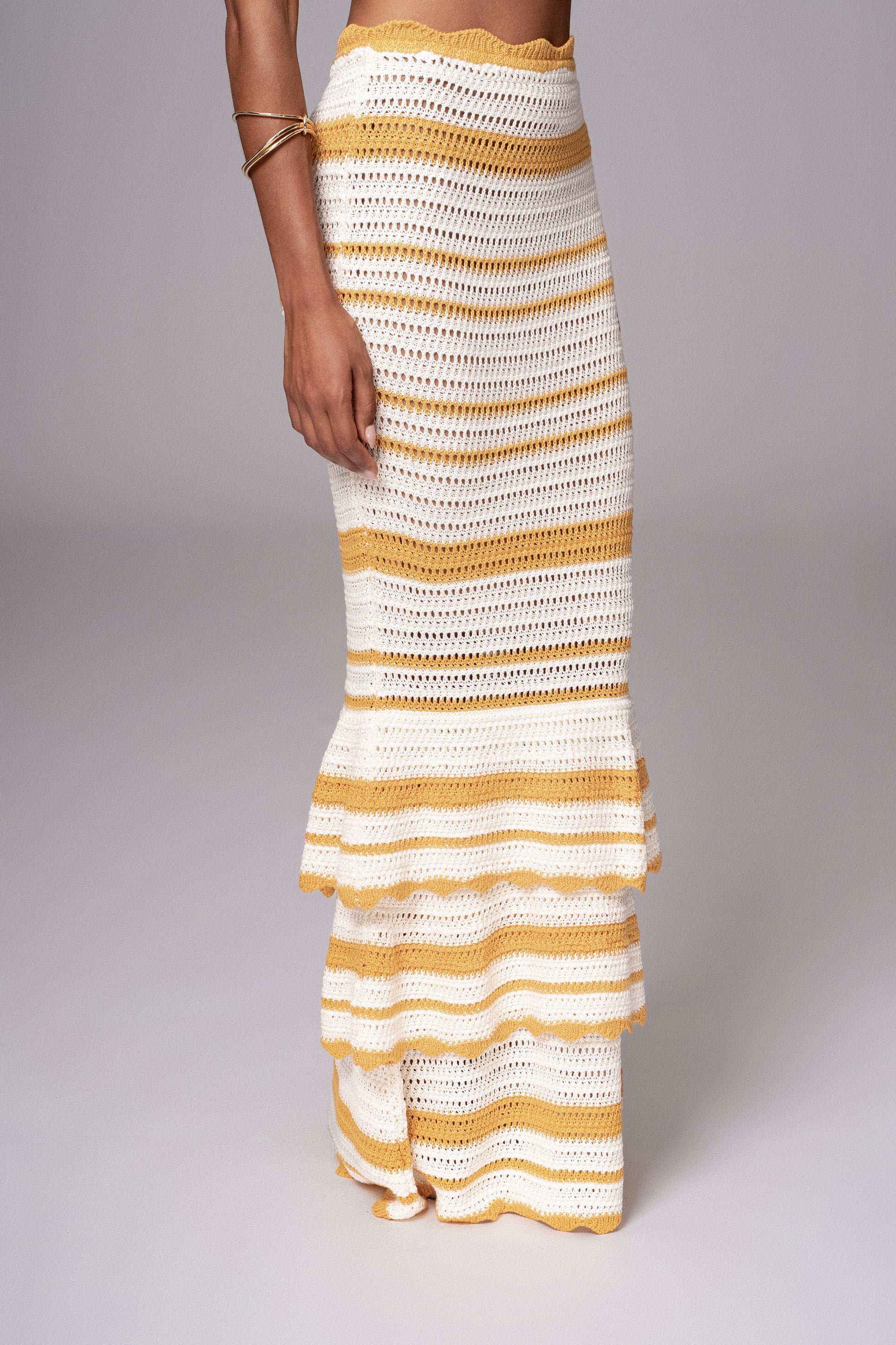 Yellow Corazon Ruffle Skirt Set JLUXLABEL