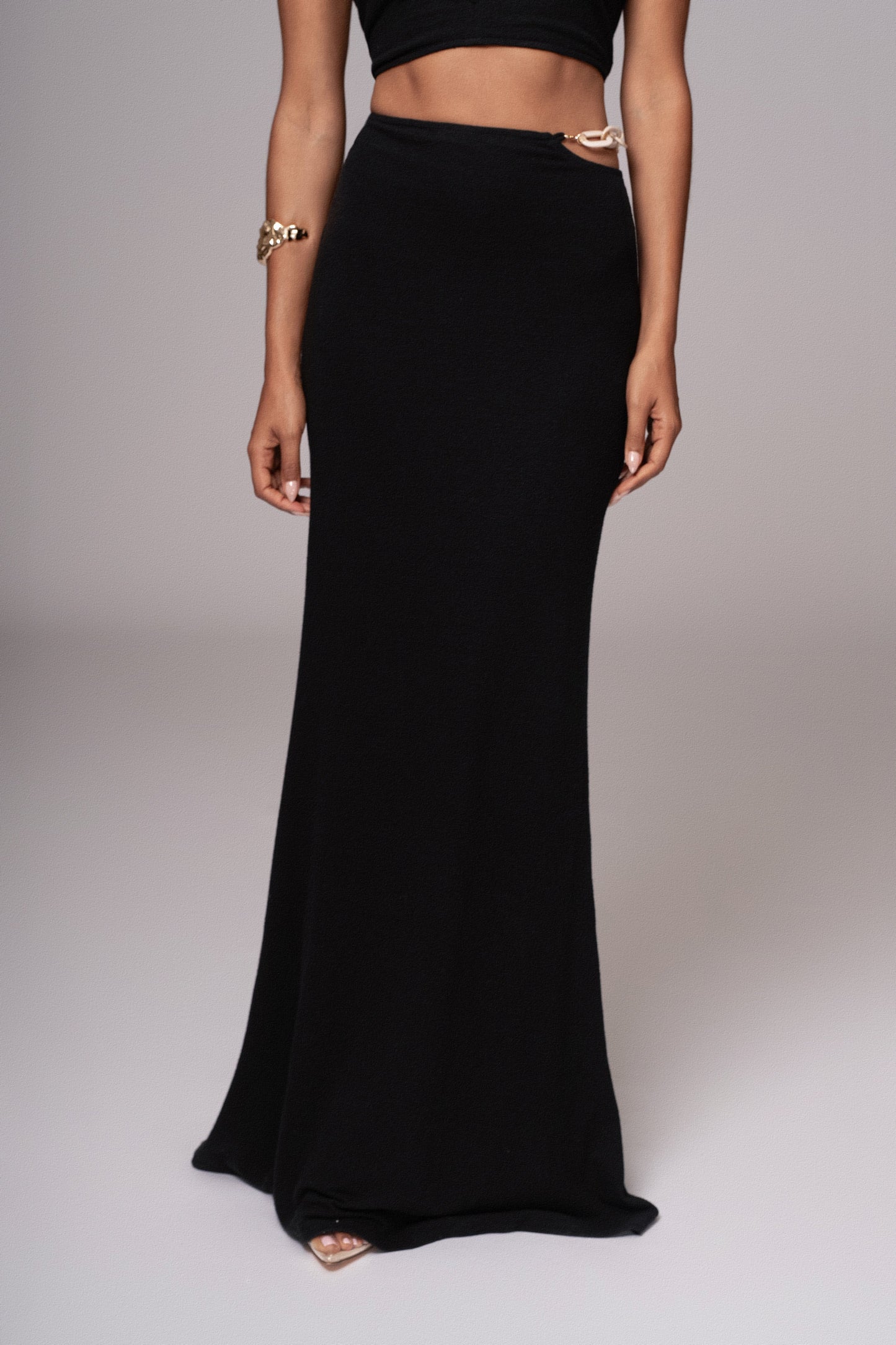 Black Summer Horizon Skirt Set JLUXLABEL