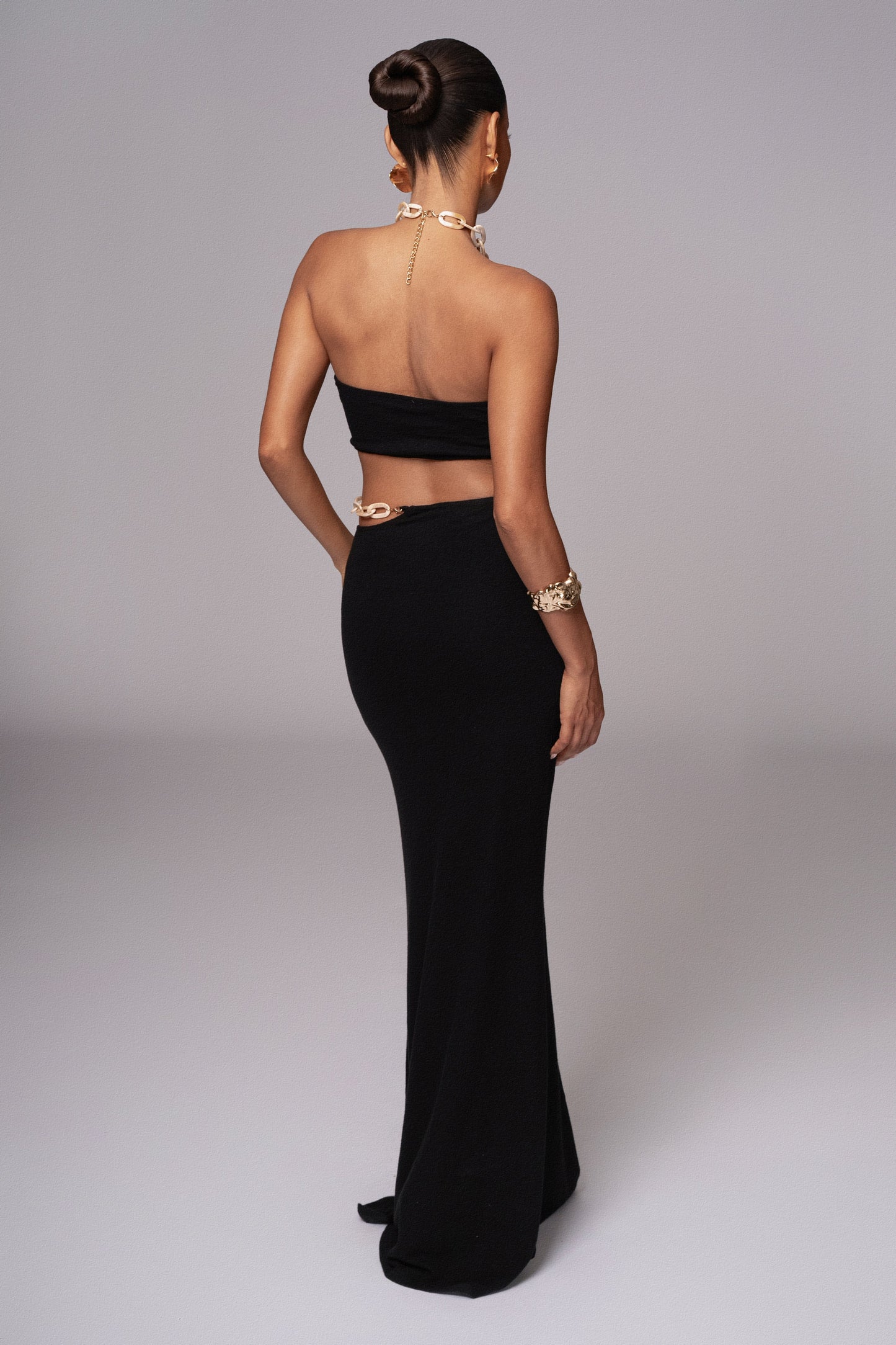 Black Summer Horizon Skirt Set JLUXLABEL