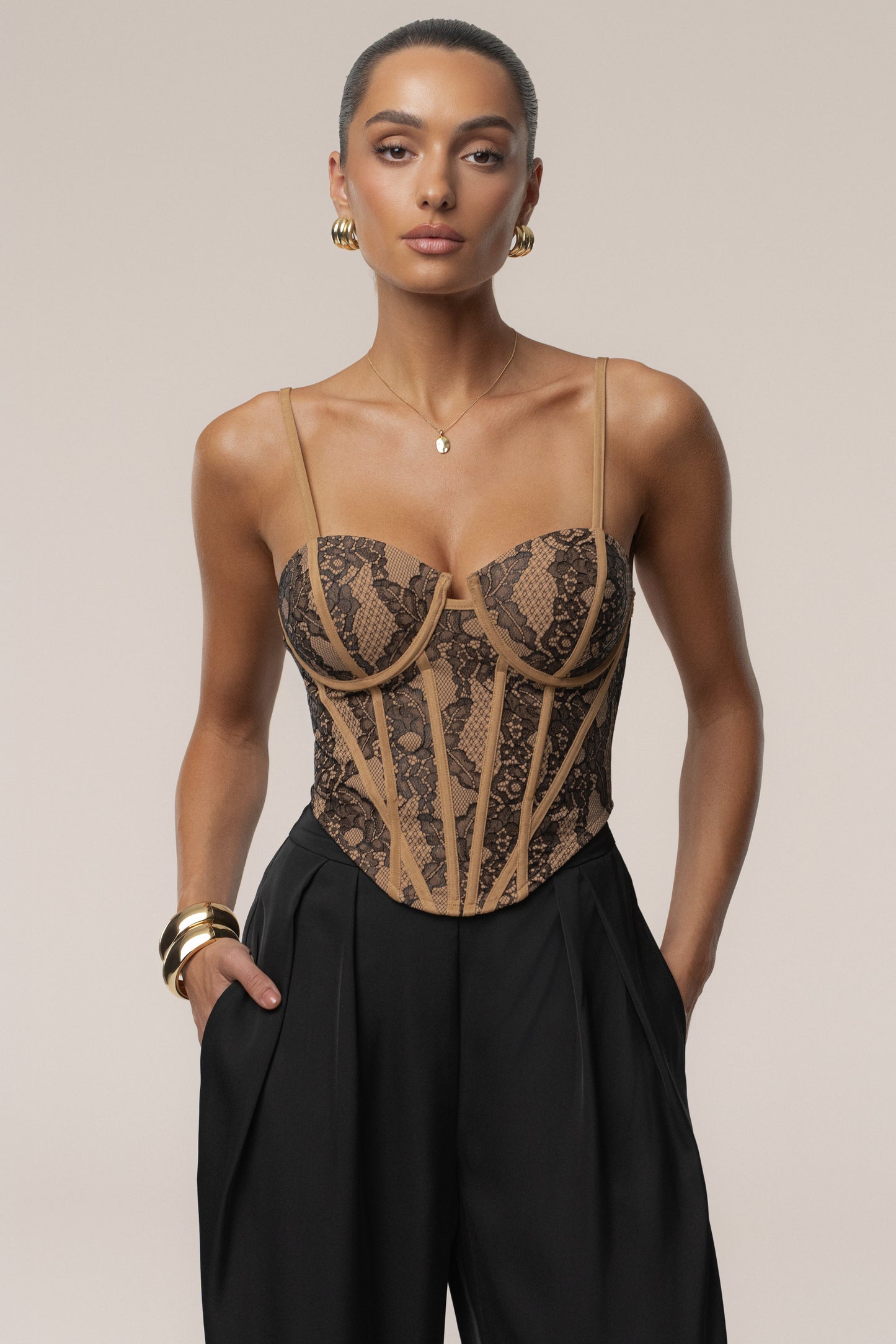 Black Desire Lace Corset JLUXLABEL
