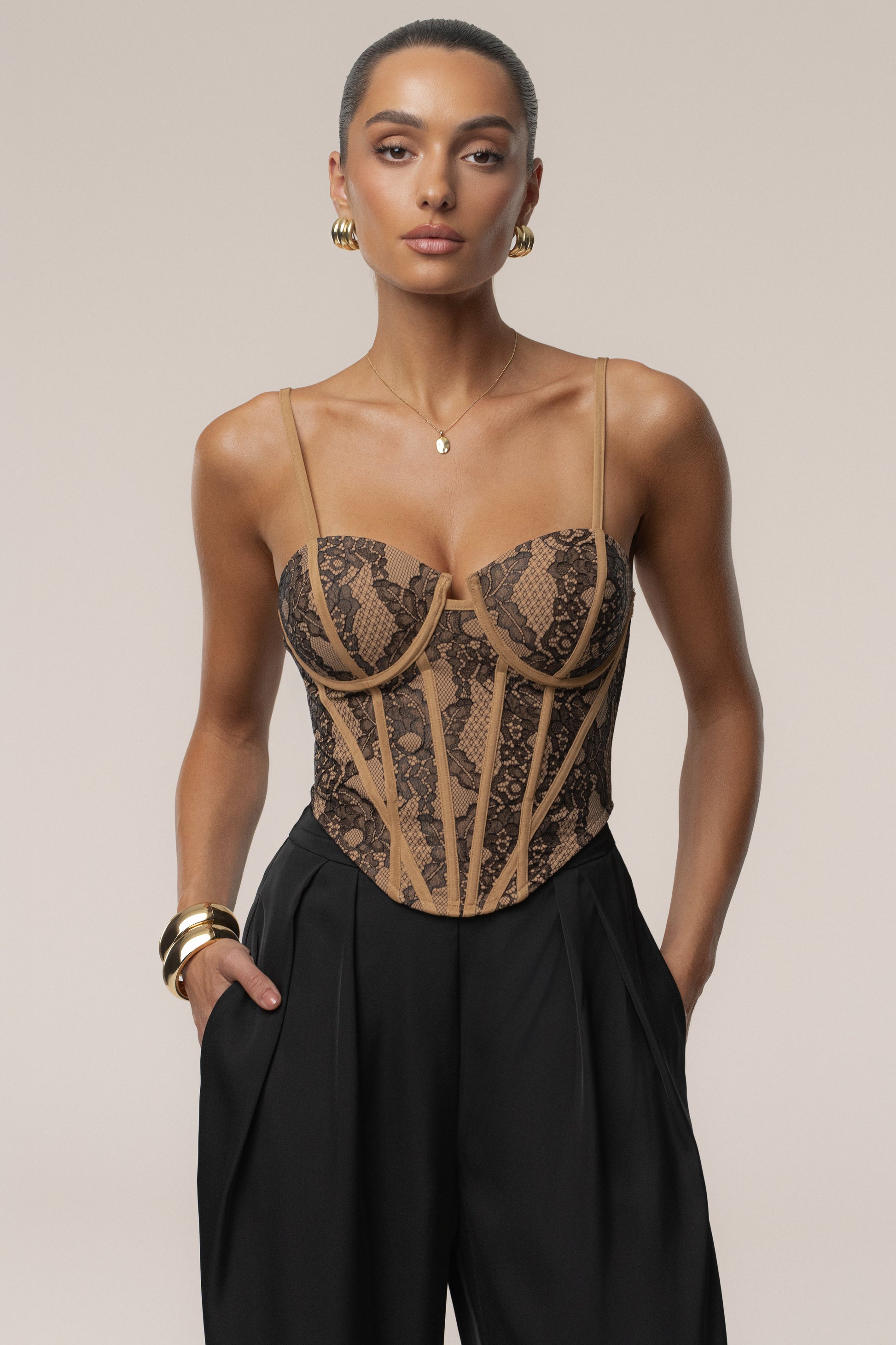 Black Desire Lace Corset JLUXLABEL