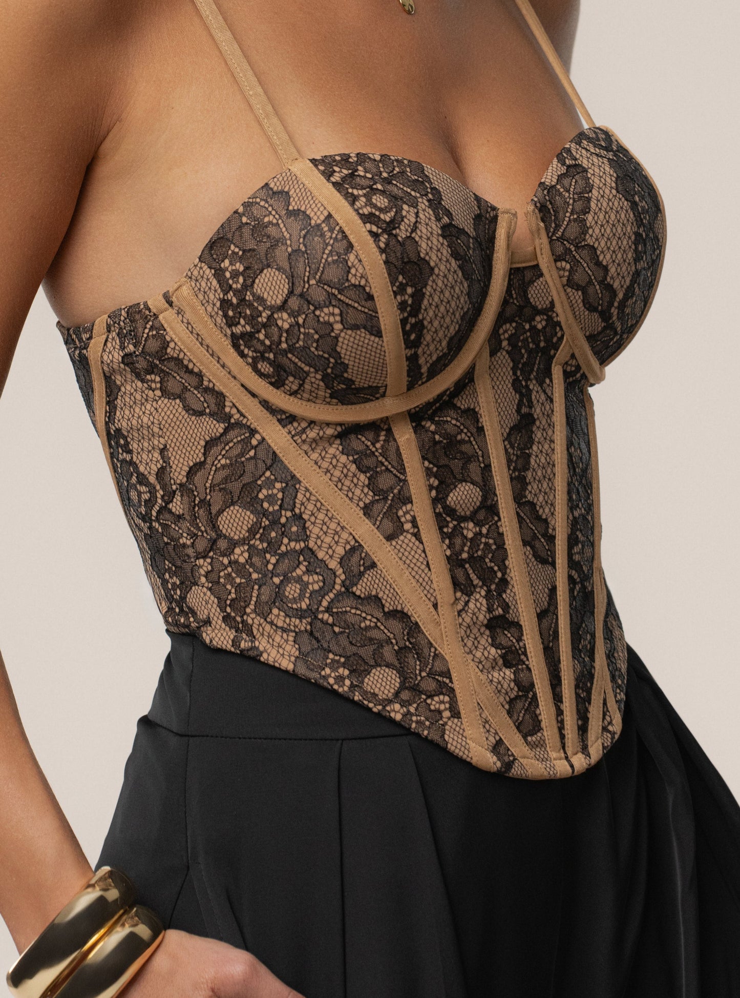 Black Desire Lace Corset JLUXLABEL