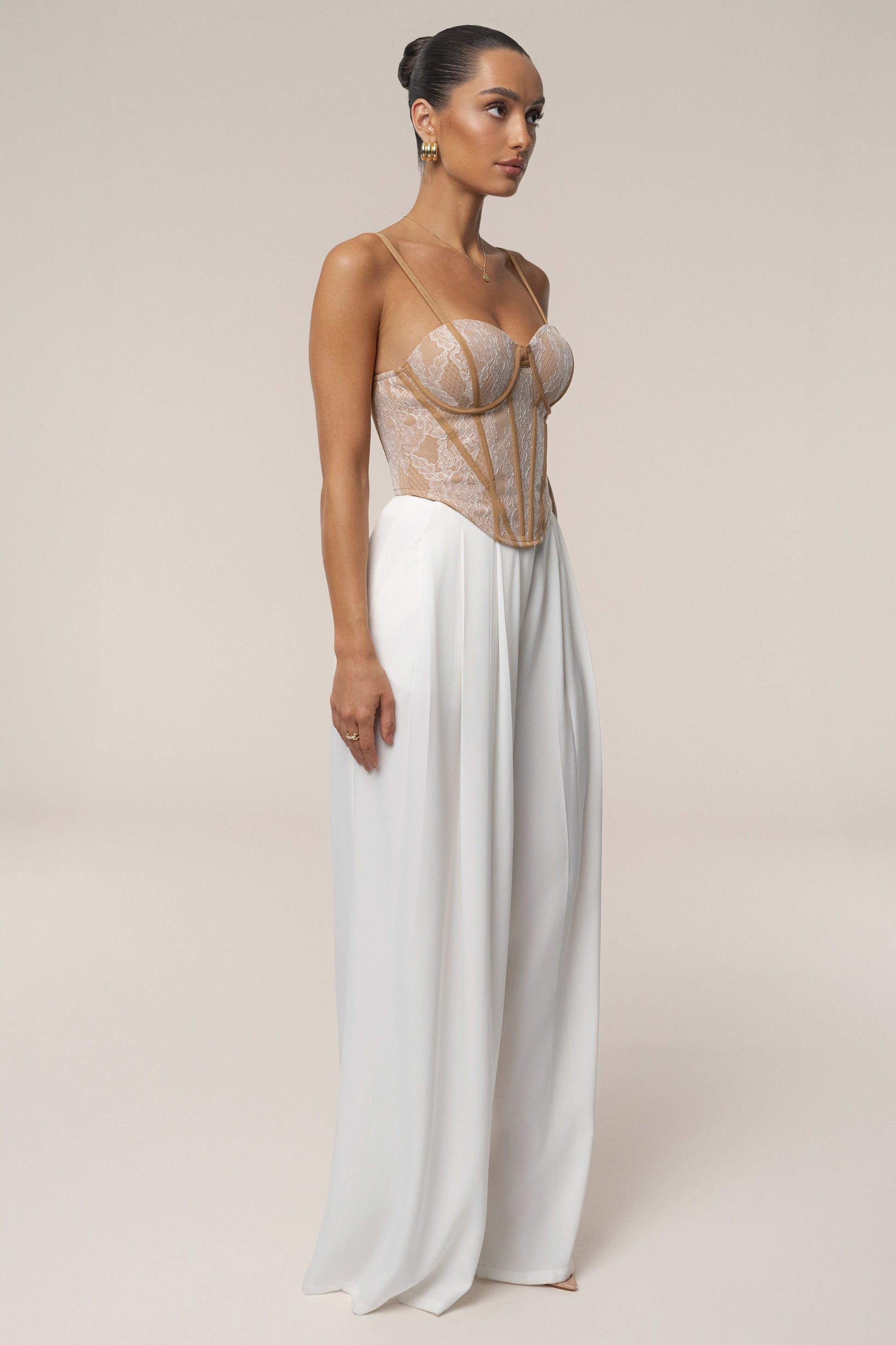 Ivory Desire Lace Corset JLUXLABEL