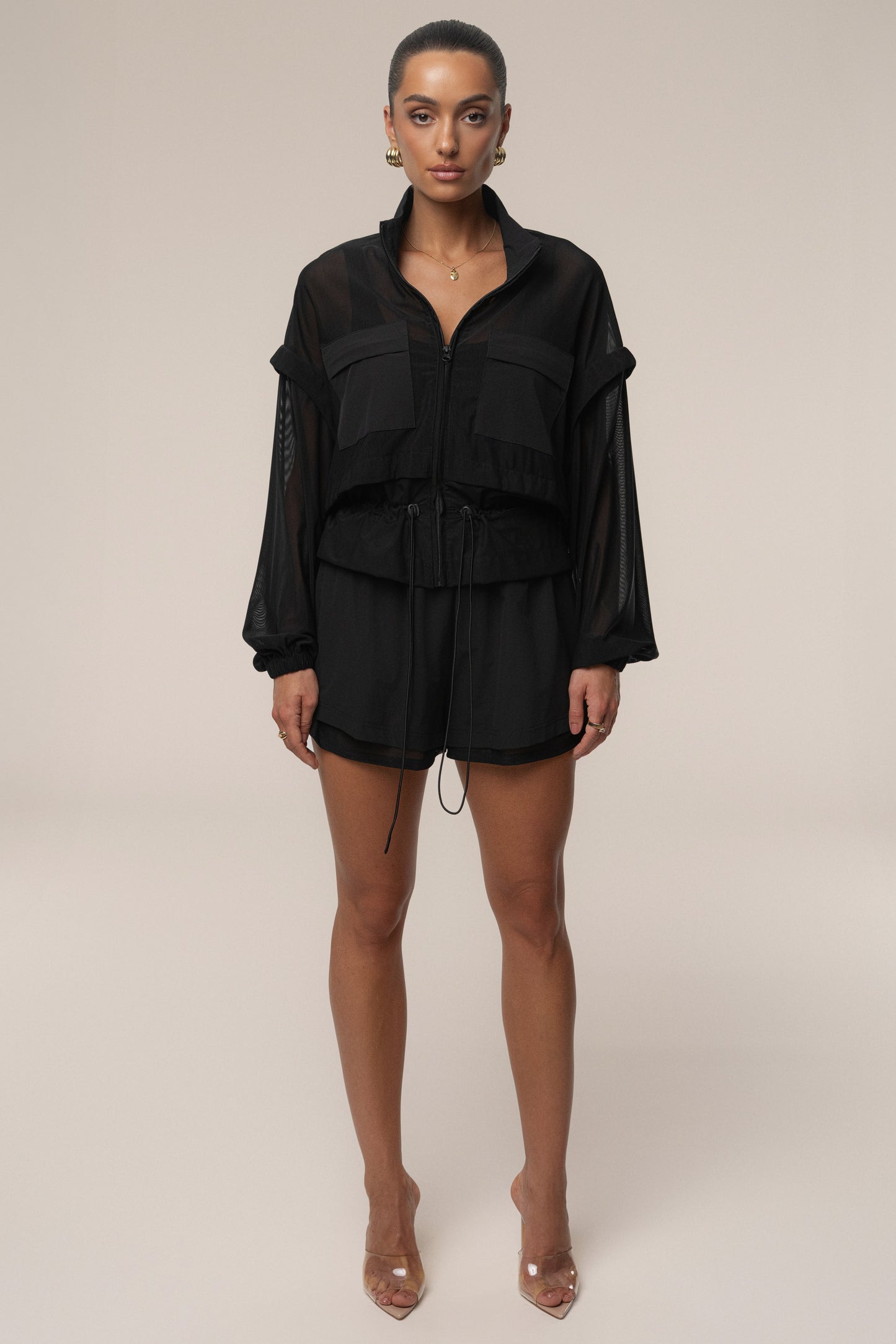 Black Velocity Nylon Shorts JLUXLABEL