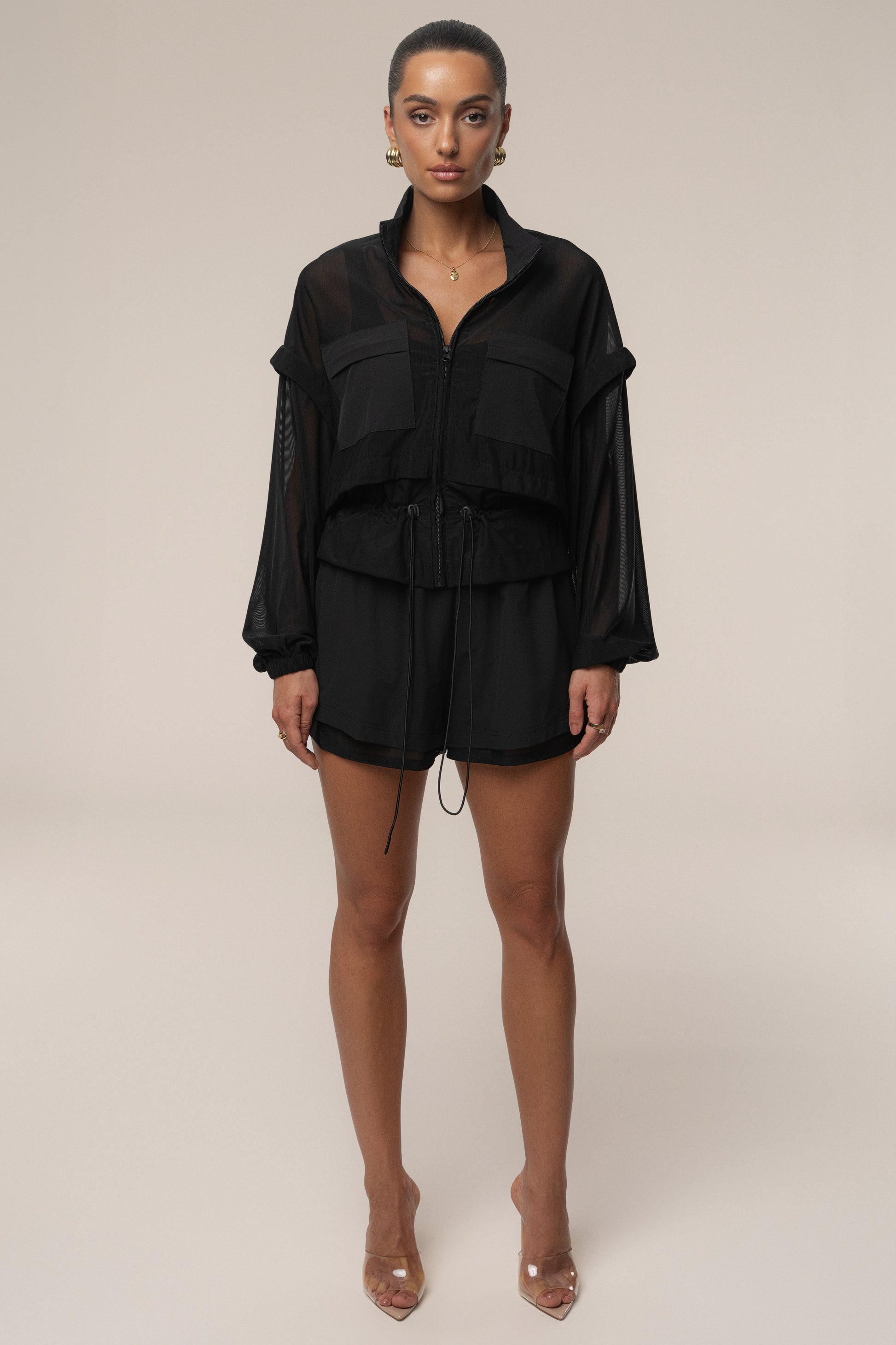 Black Velocity Nylon Shorts JLUXLABEL