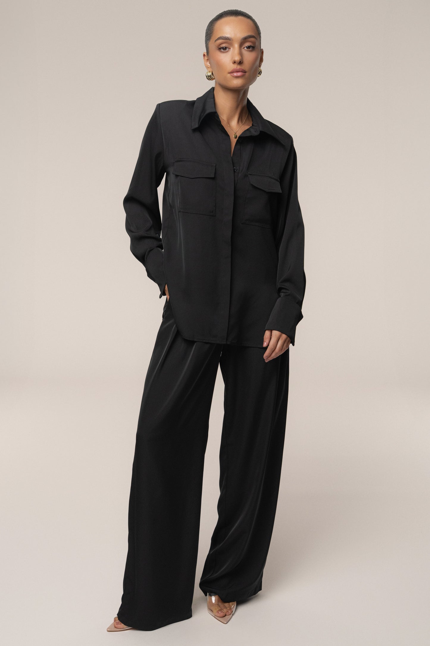 Black Candice Trousers JLUXLABEL
