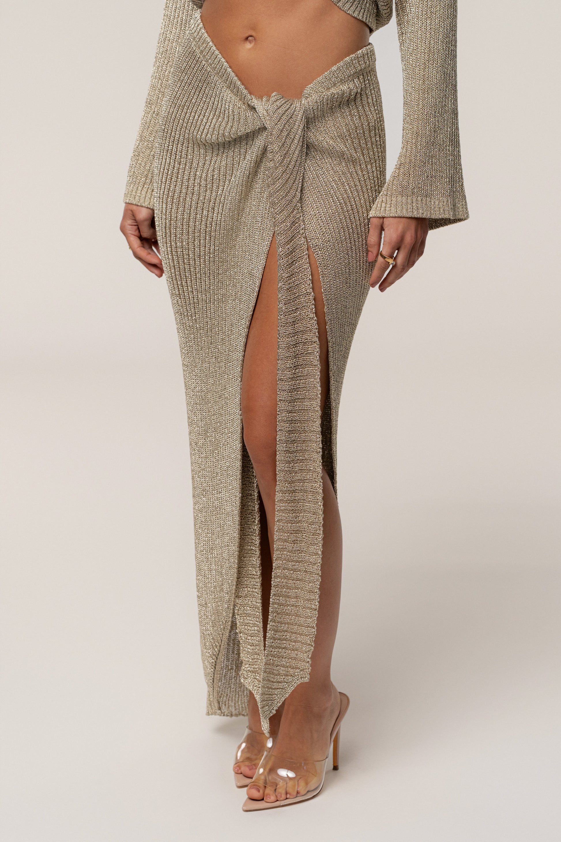 Gold Sunlit Metallic Sarong JLUXLABEL