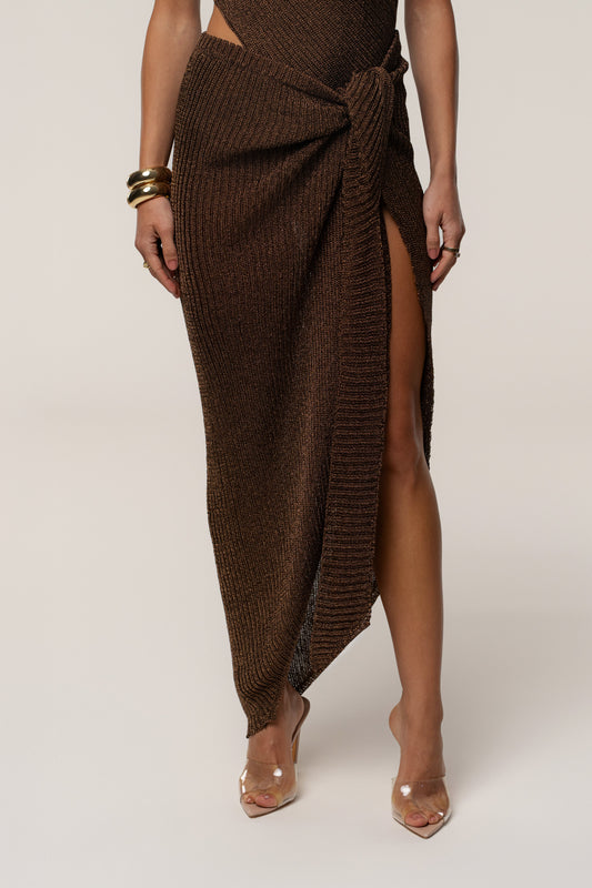 Bronze Sunlit Metallic Sarong JLUXLABEL