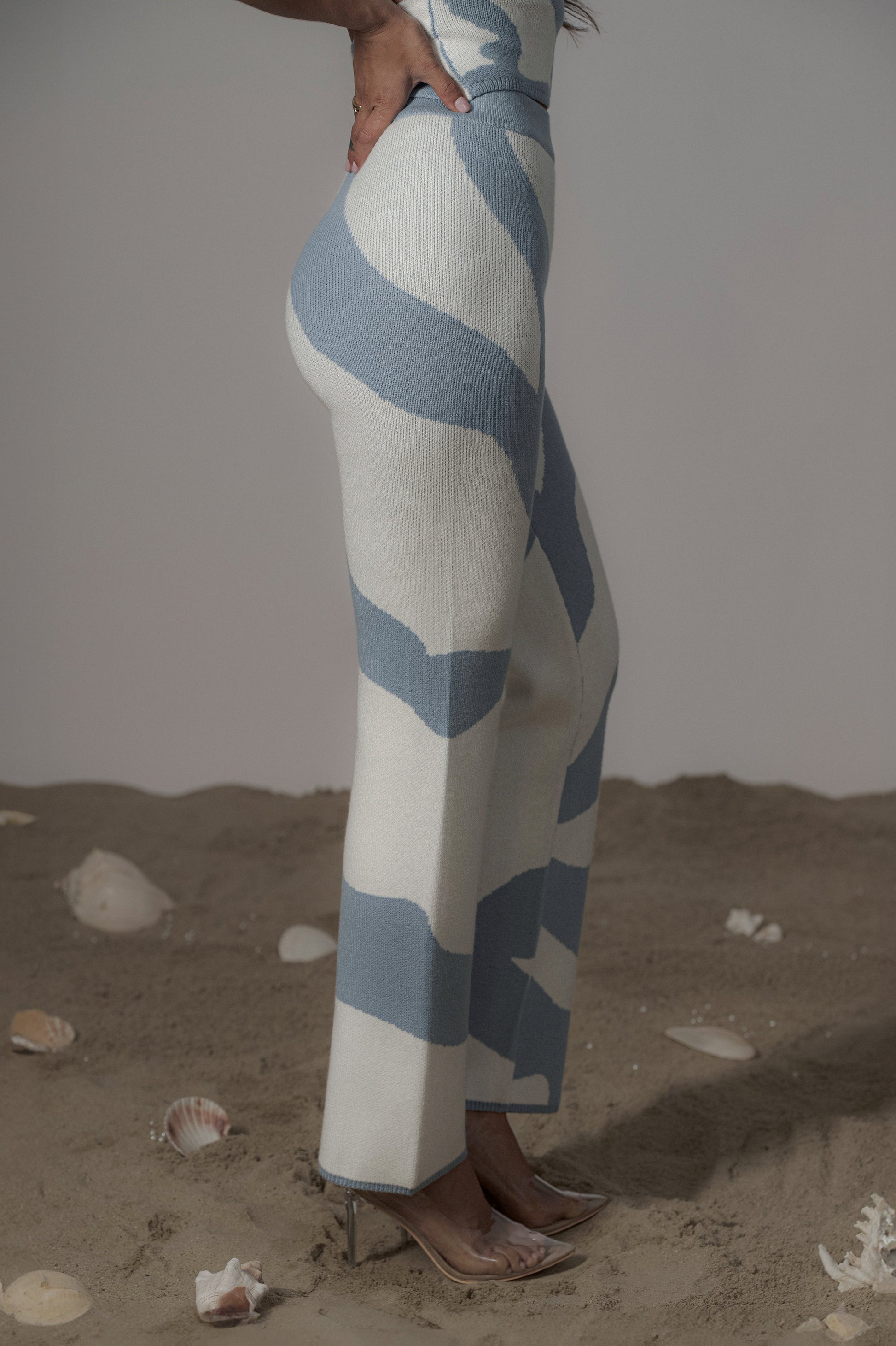 Blue Abstract Tiarra Pants JLUXLABEL