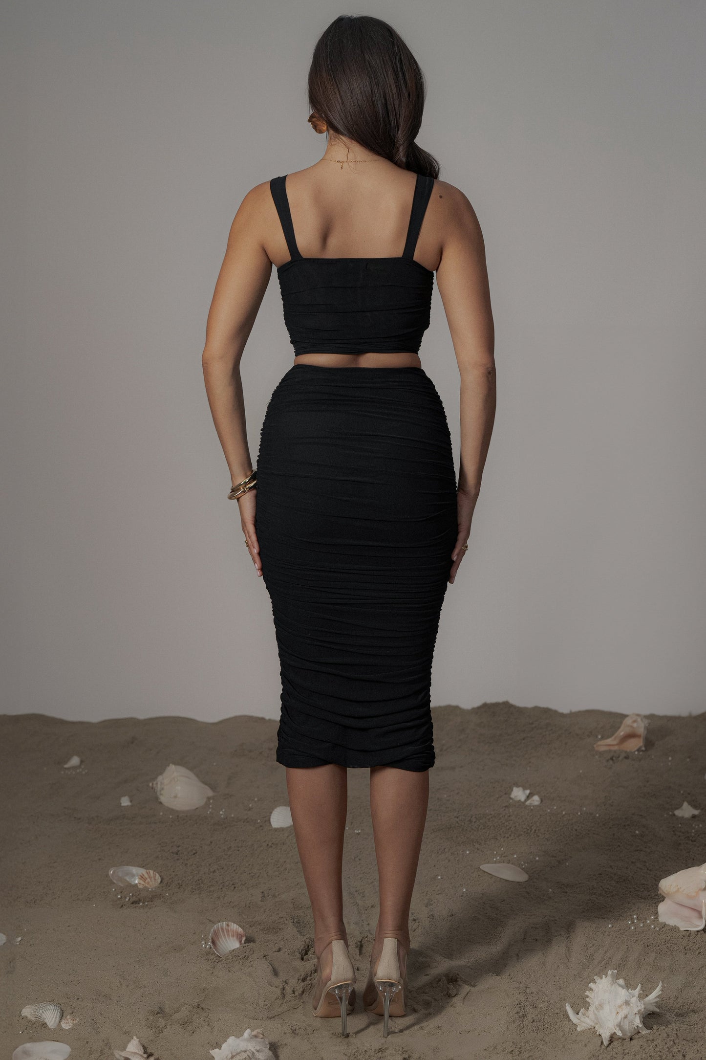 Black Extend Your Stay Skirt Set JLUXLABEL