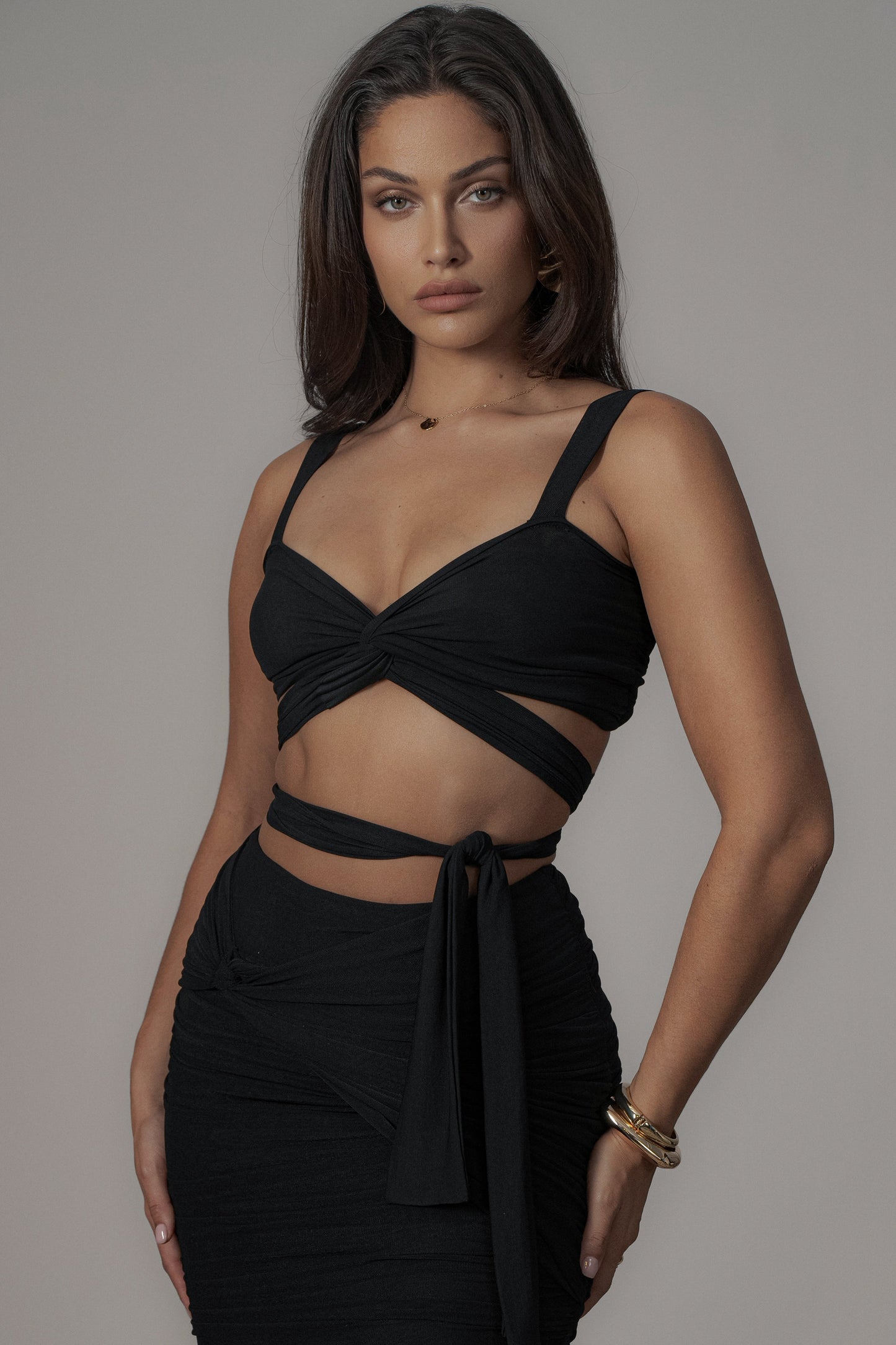 Black Extend Your Stay Skirt Set JLUXLABEL
