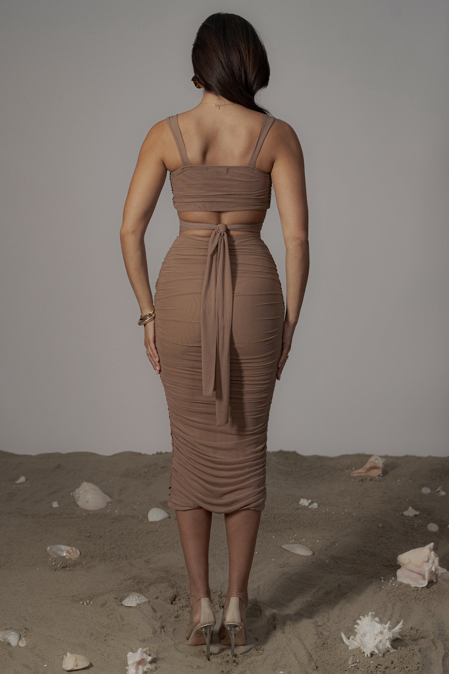 Pecan Extend Your Stay Skirt Set JLUXLABEL