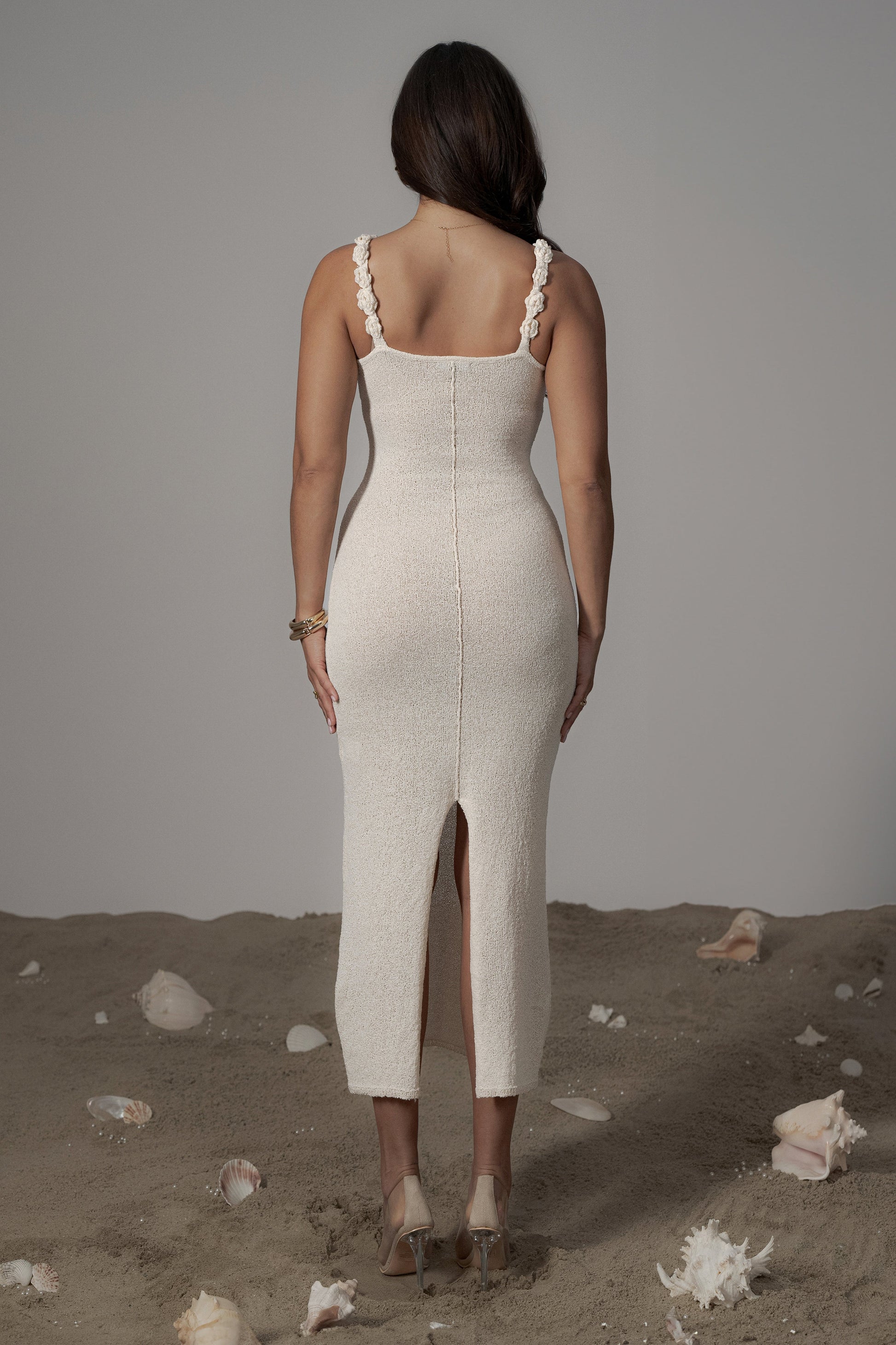 Cream Margo Maxi Dress JLUXLABEL