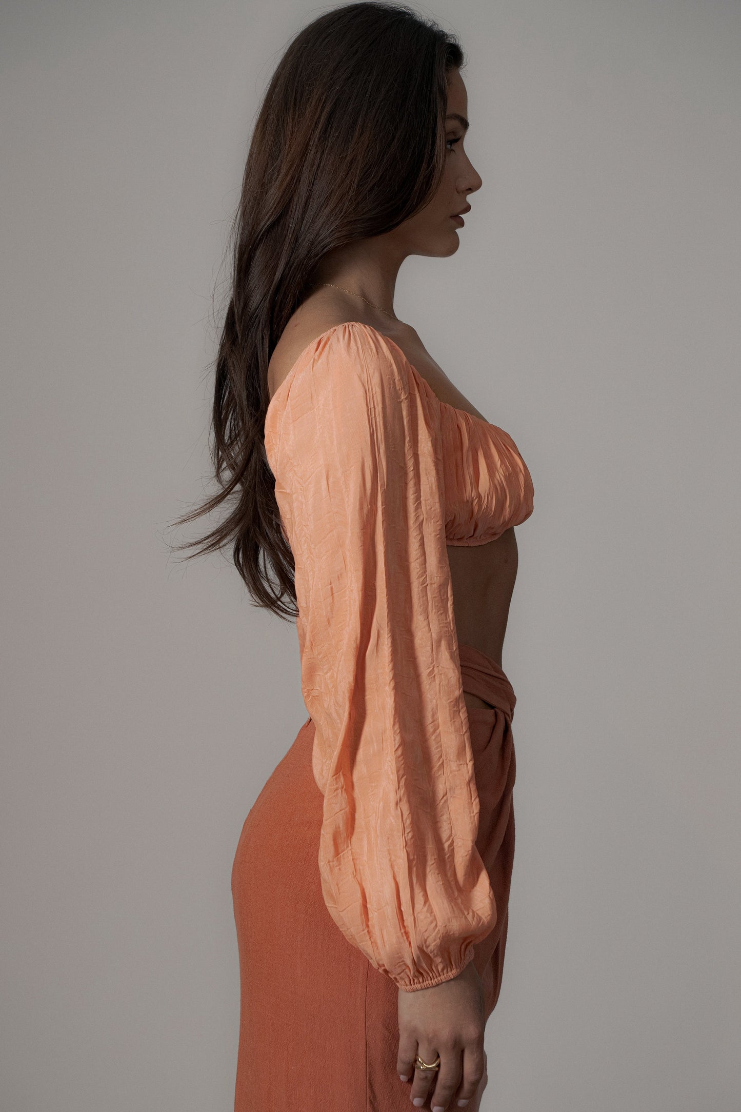 Coral Carey Long Sleeve Top JLUXLABEL