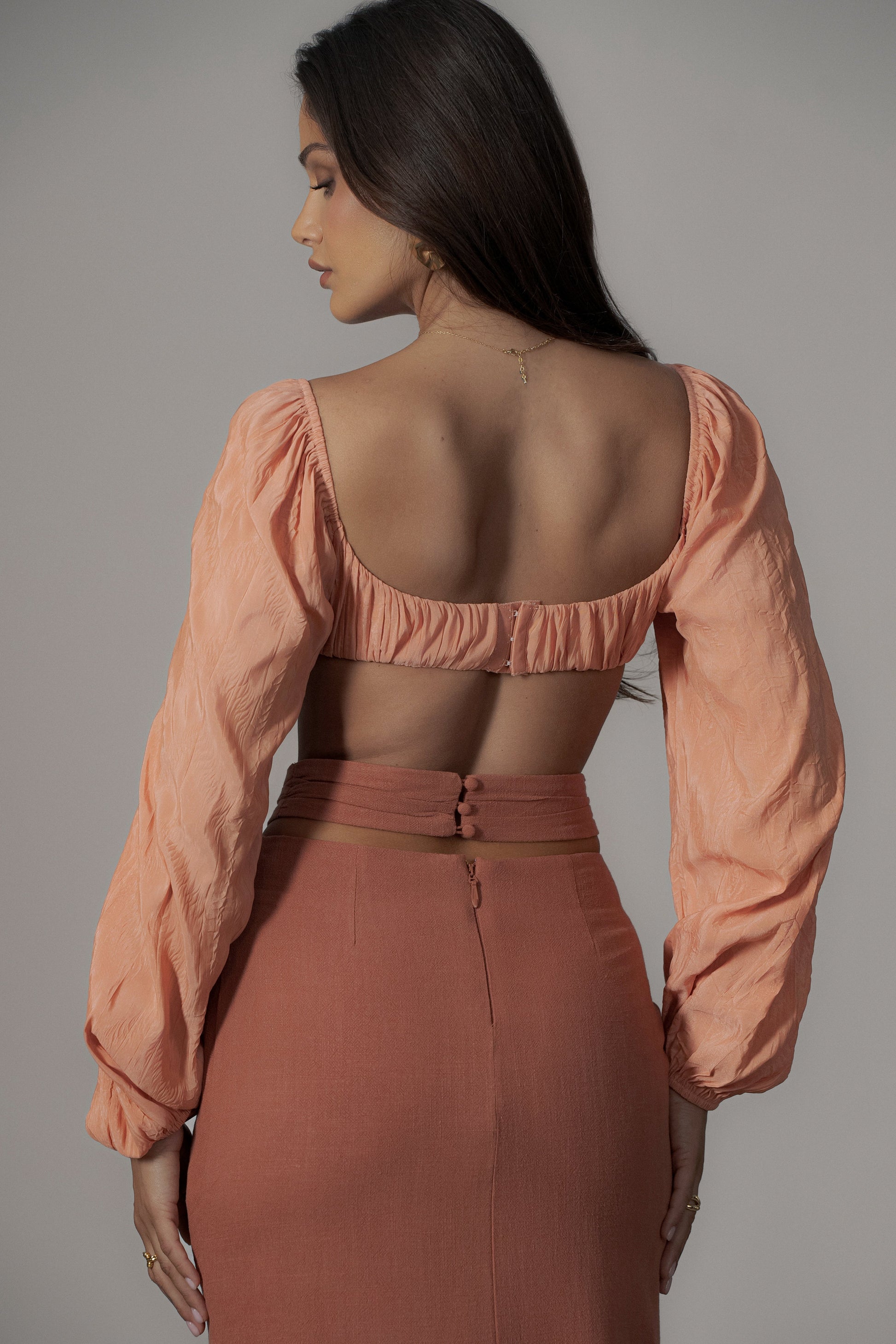 Coral Carey Long Sleeve Top JLUXLABEL