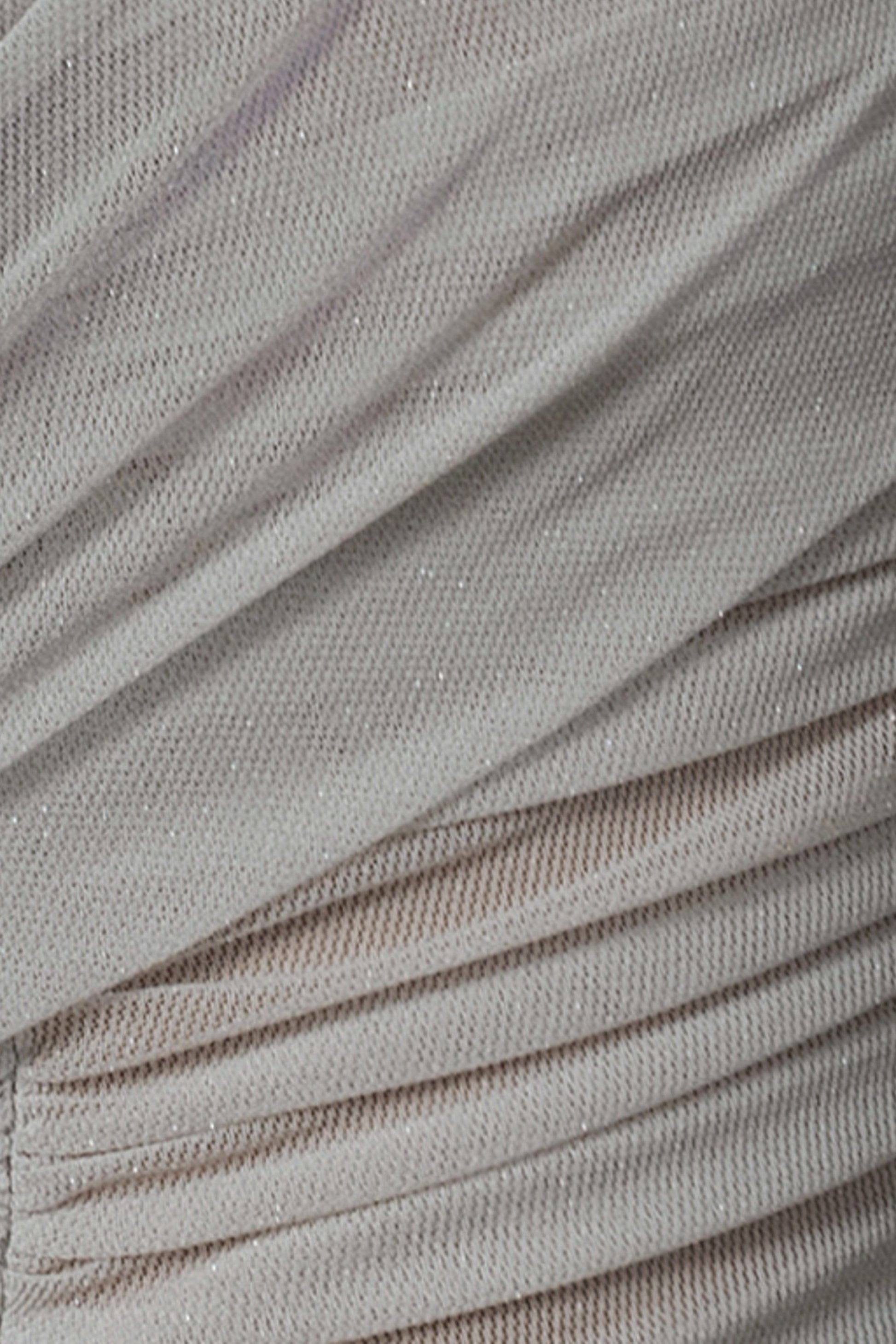 Ivory Catalina Lurex Knit Maxi Dress JLUXLABEL
