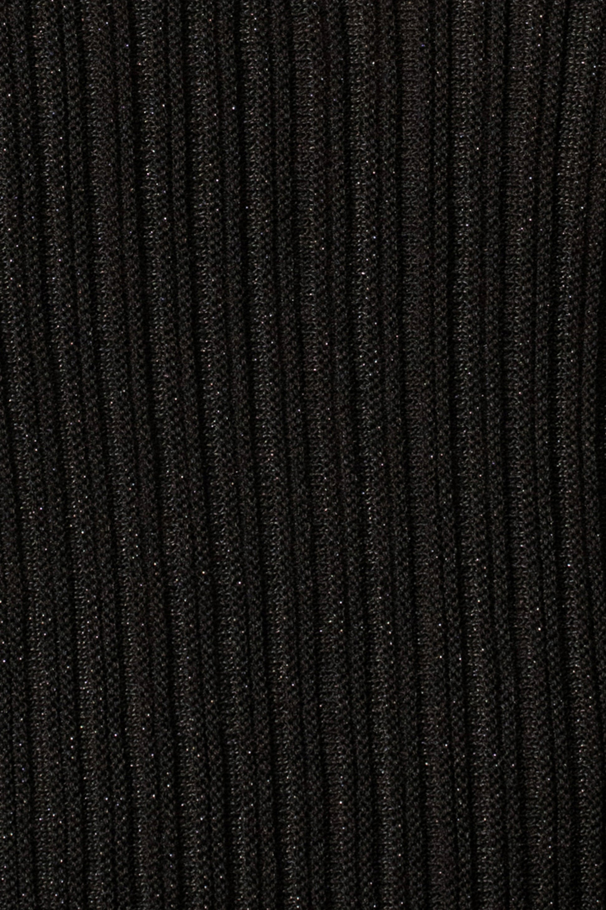 Black Serena Ribbed Skirt Set JLUXLABEL