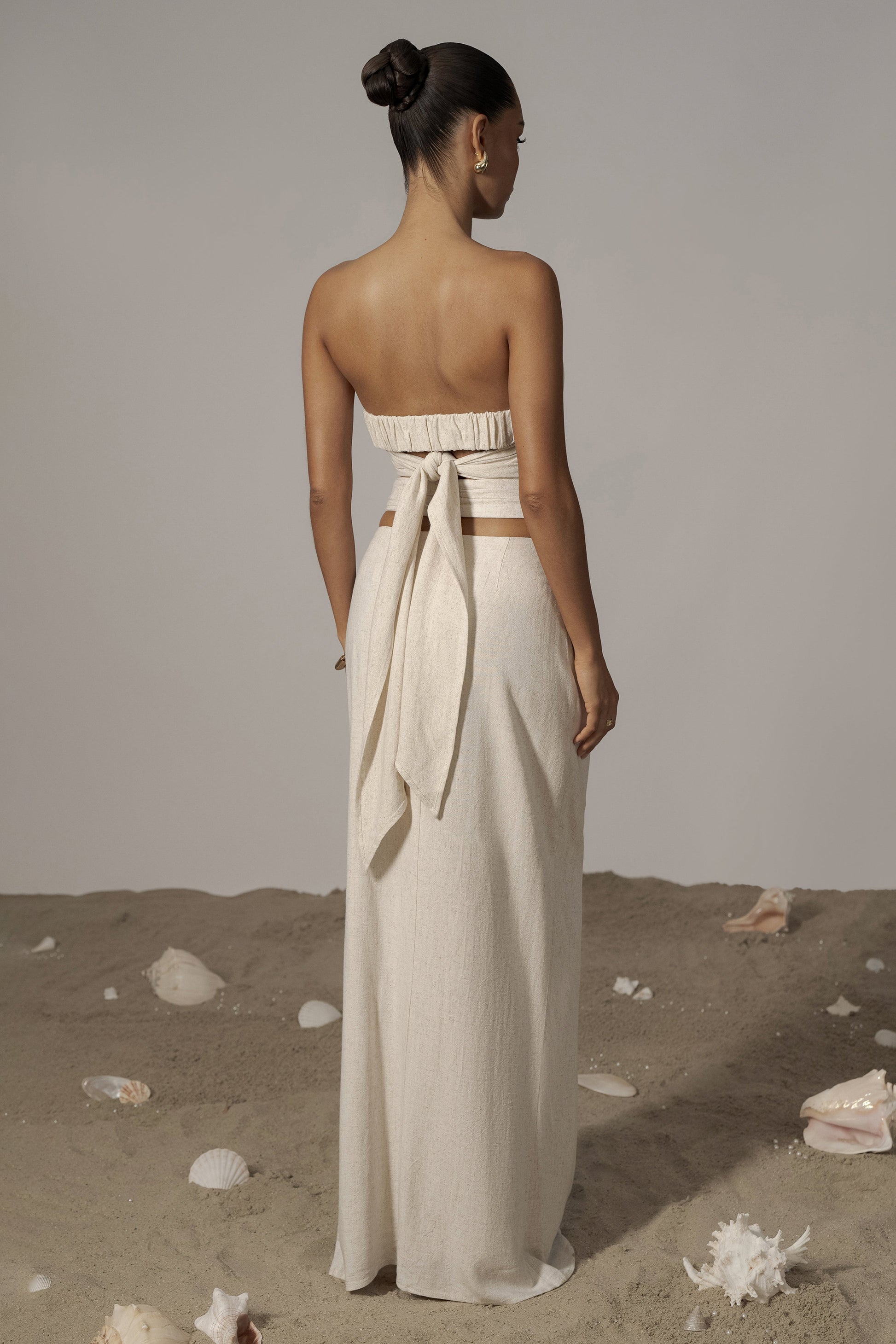 Natural Arielle Bustier Top JLUXLABEL