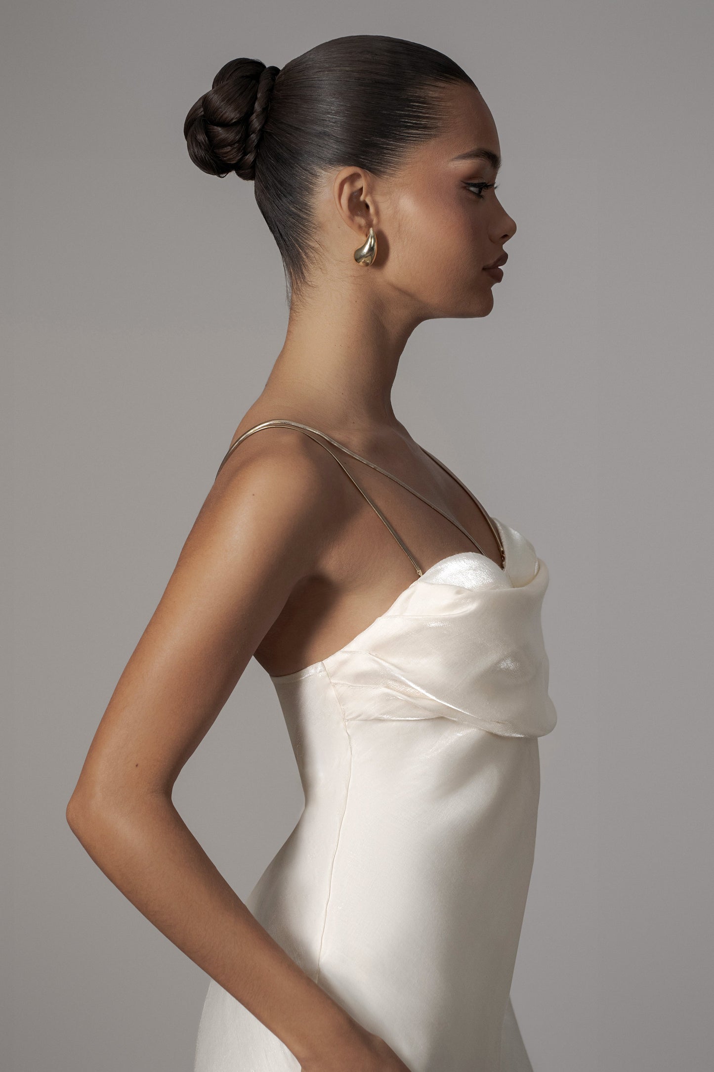 White Iridescent Visions Of You Dress JLUXLABEL