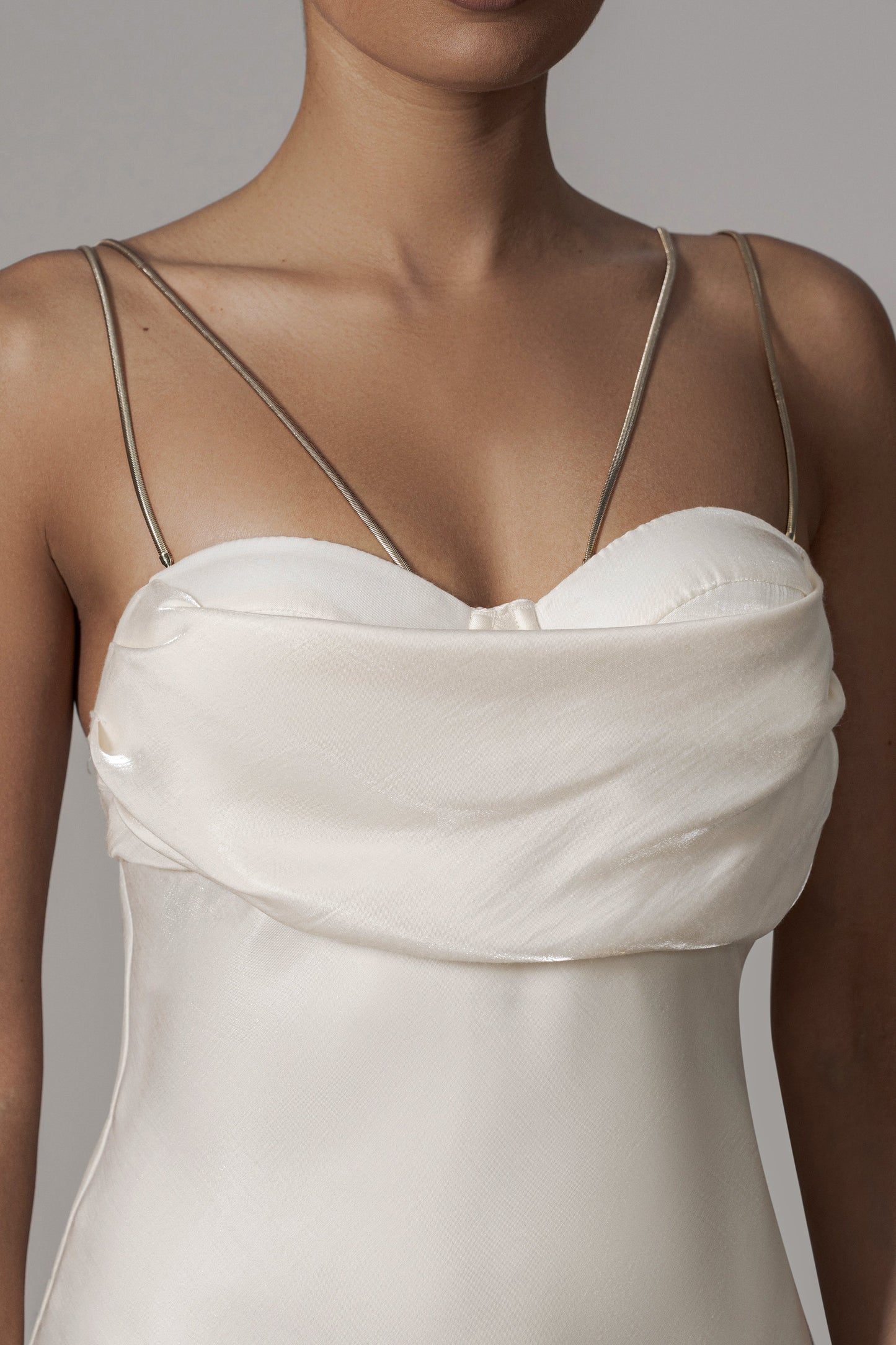 White Iridescent Visions Of You Dress JLUXLABEL