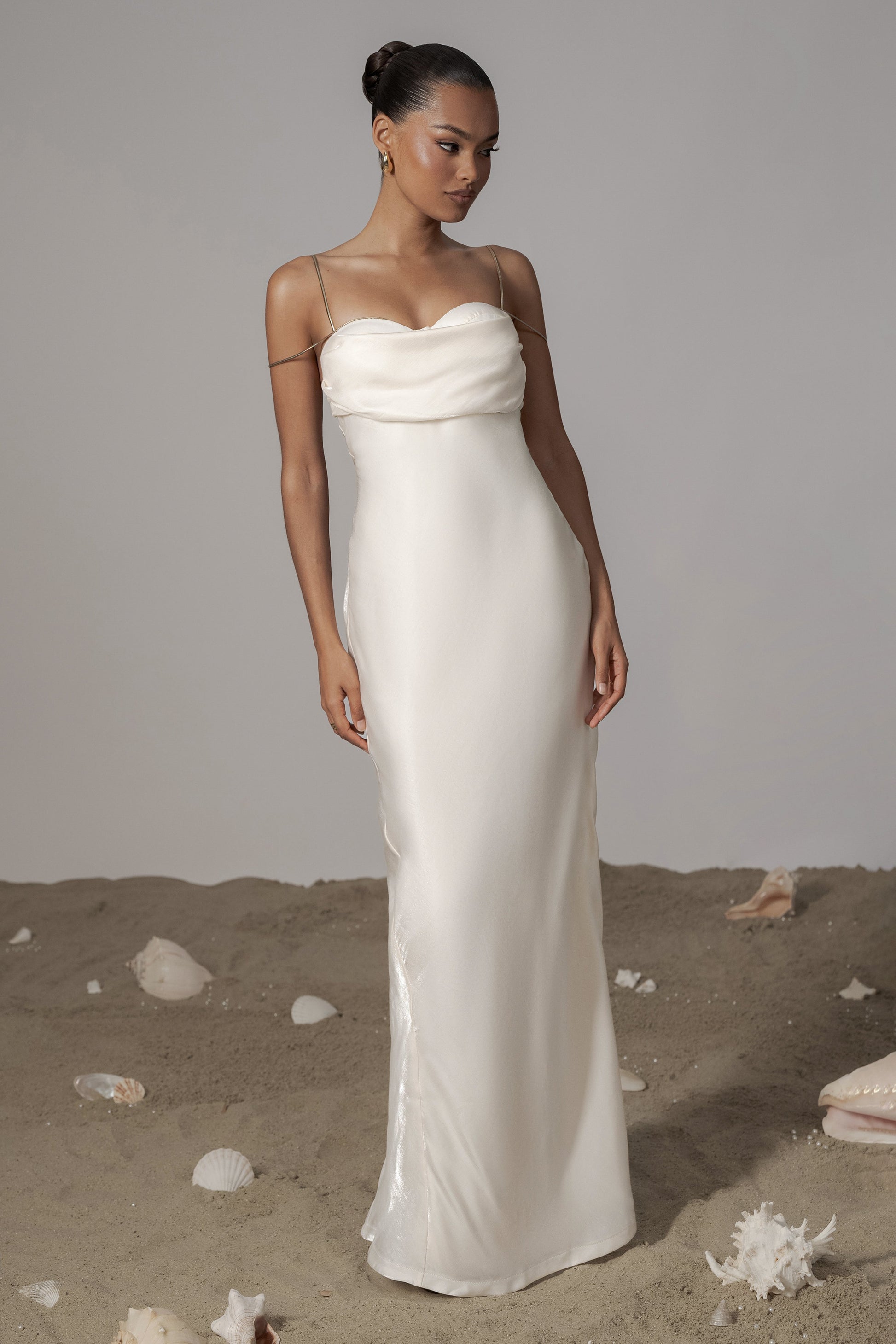 White Iridescent Visions Of You Dress JLUXLABEL