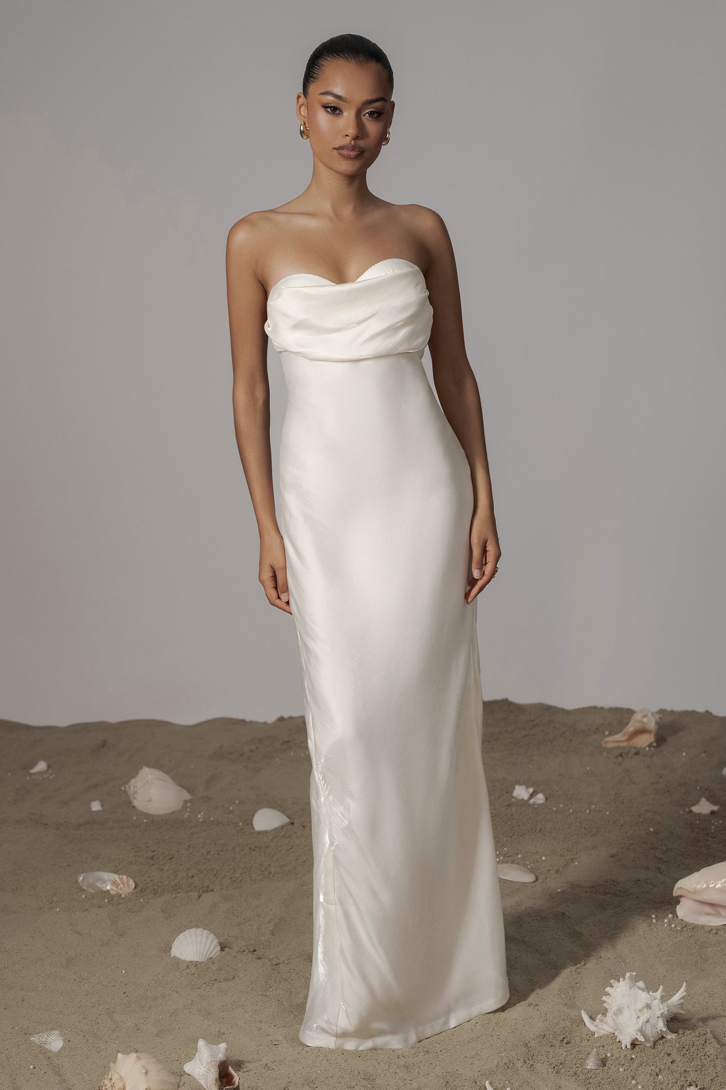 White Iridescent Visions Of You Dress JLUXLABEL