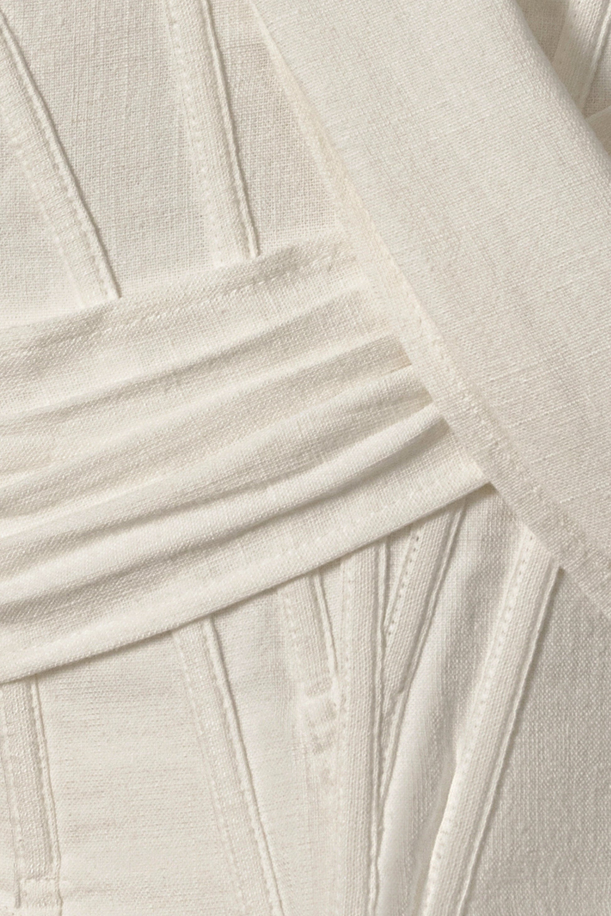Ivory Coastal Bliss Linen Bustier JLUXLABEL