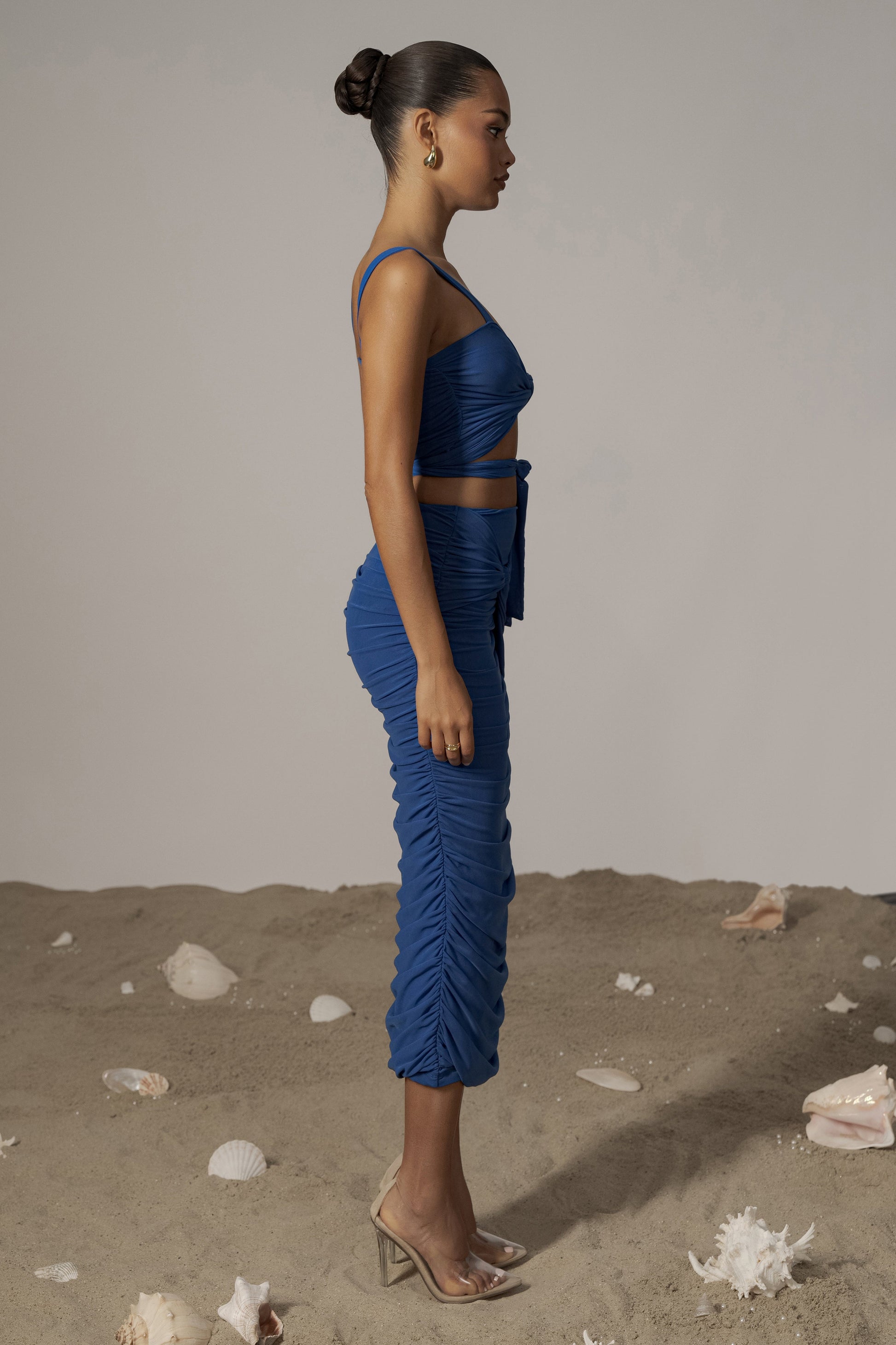 Royal Blue Extend Your Stay Skirt Set JLUXLABEL