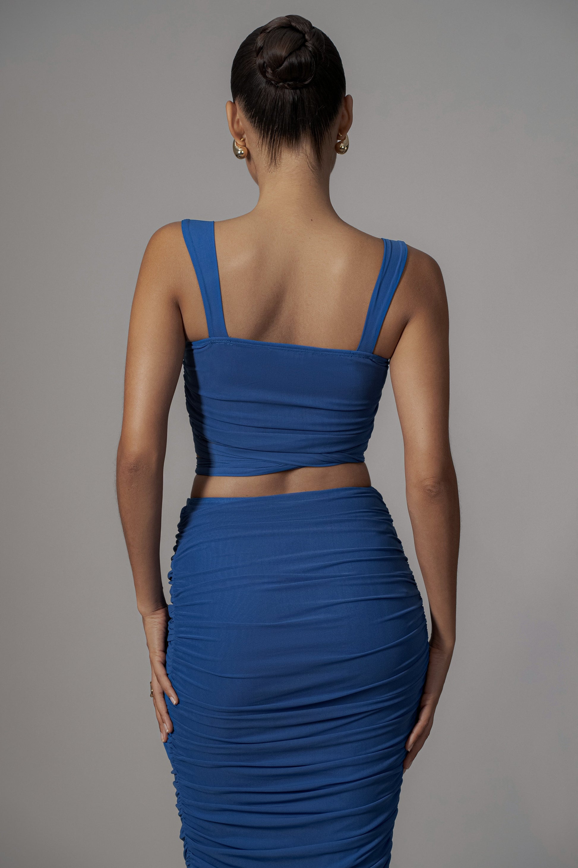 Royal Blue Extend Your Stay Skirt Set JLUXLABEL