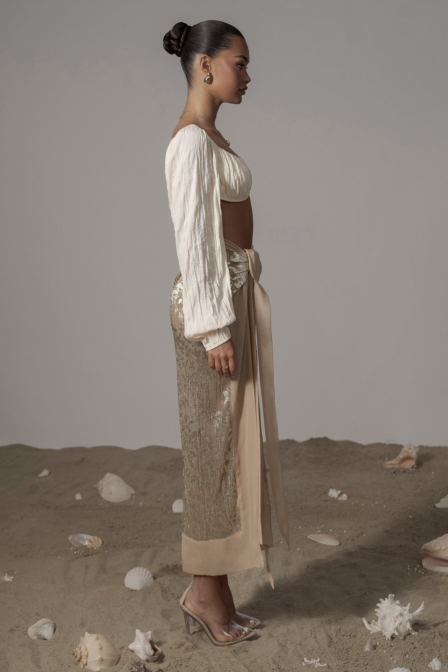 Ivory Carey Long Sleeve Top JLUXLABEL