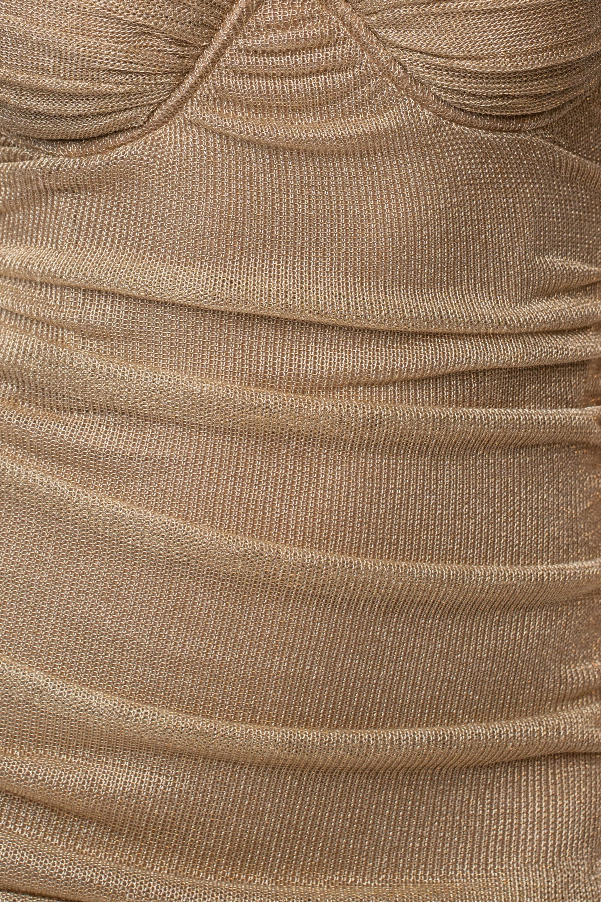 Gold Ruched Metallic Maxi Dress JLUXLABEL