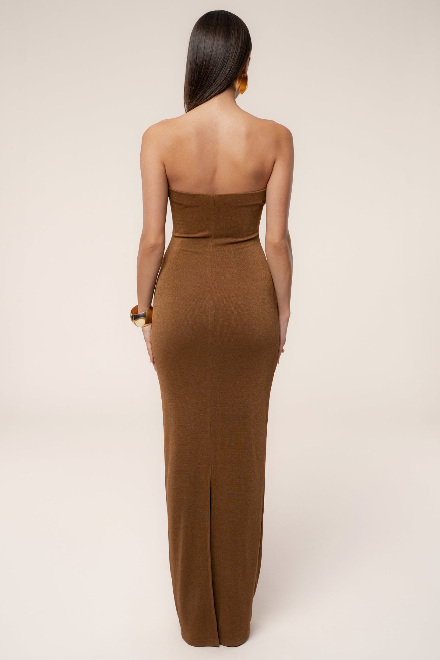 Bronze Celestial Drift Maxi Dress JLUXLABEL
