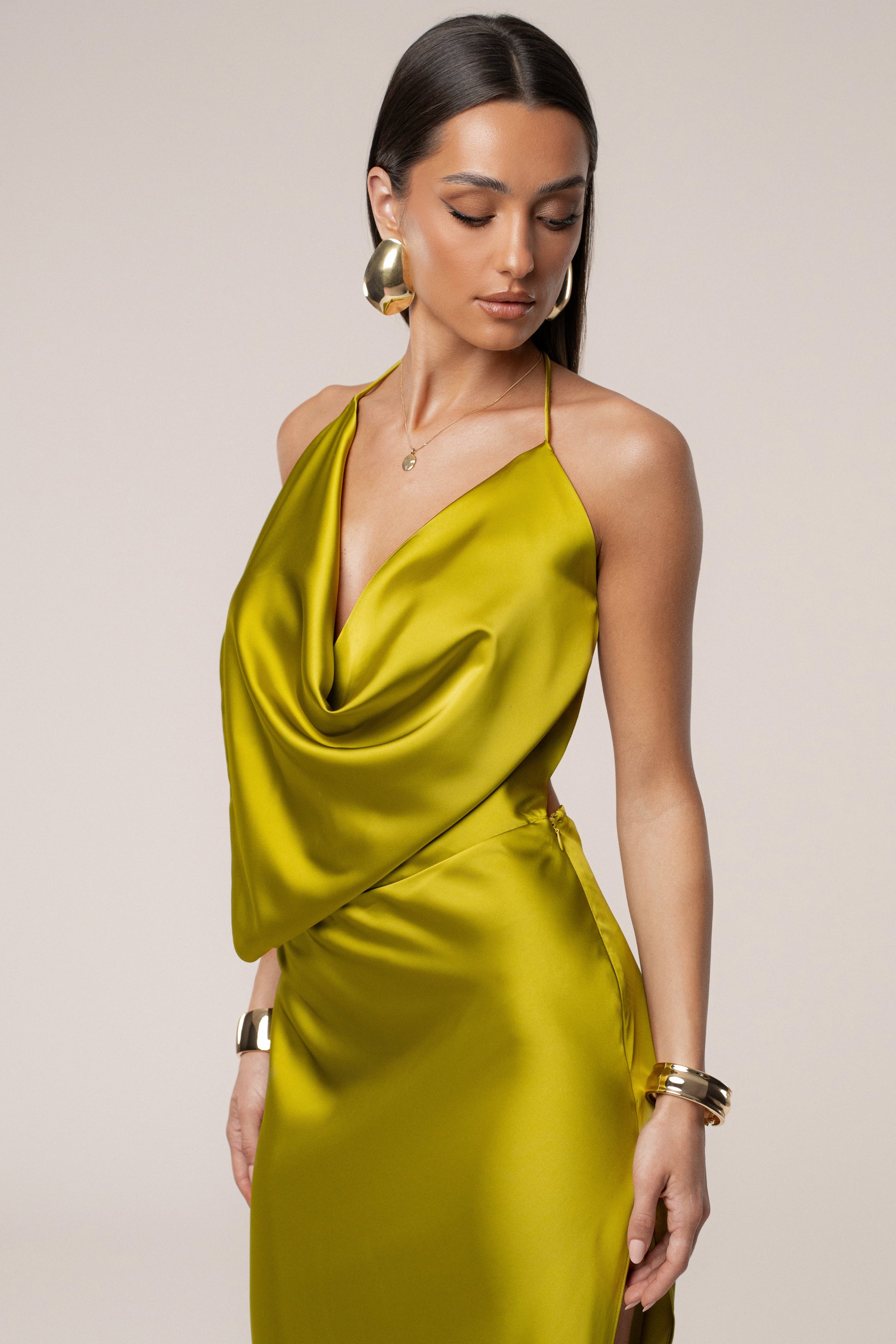 Moss Delmara Cowl Maxi Dress JLUXLABEL