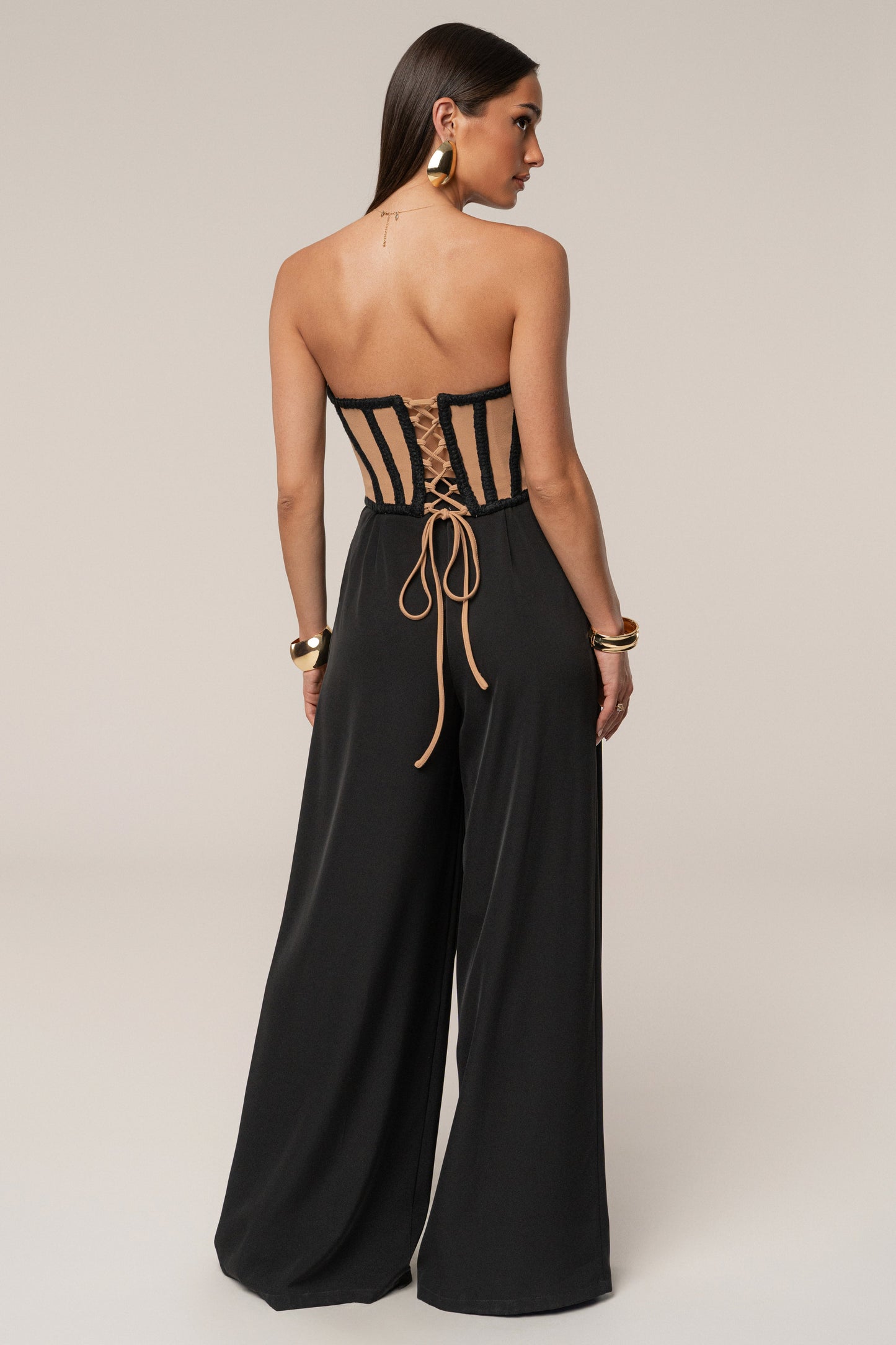 Black Cassis Braided Corset JLUXLABEL