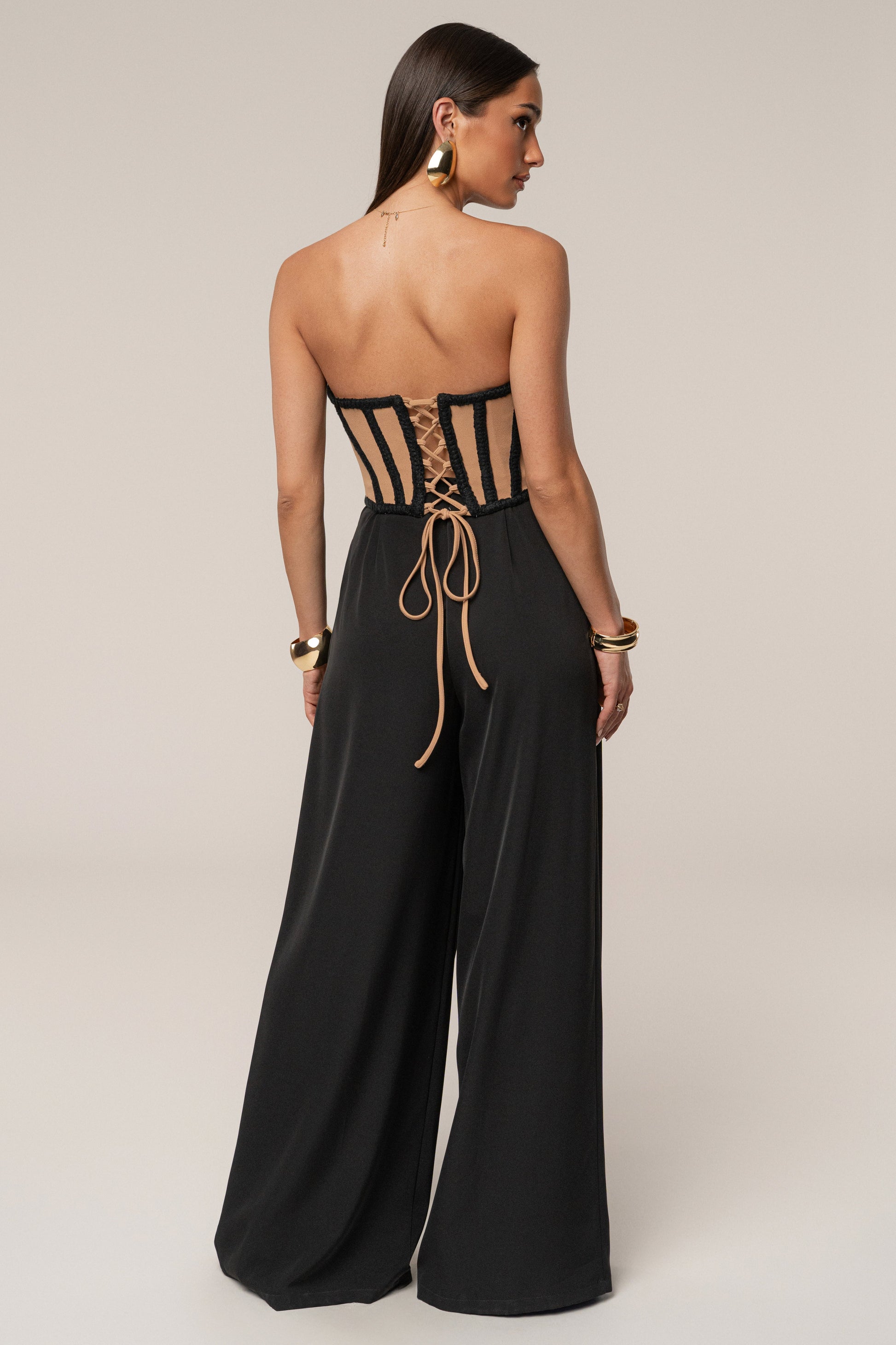 Black Cassis Braided Corset JLUXLABEL