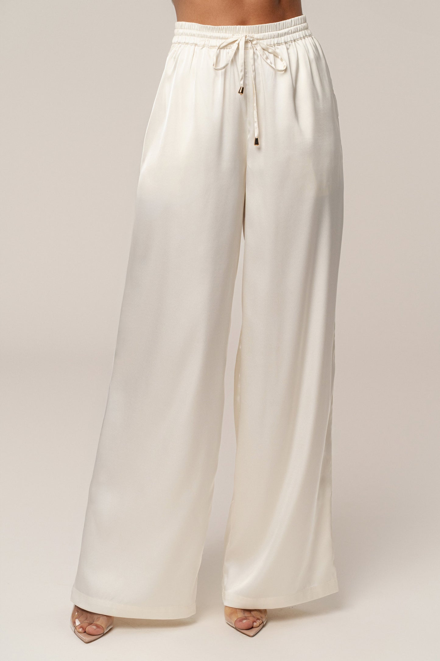 Ivory Sunny Day Drawstring Pants JLUXLABEL