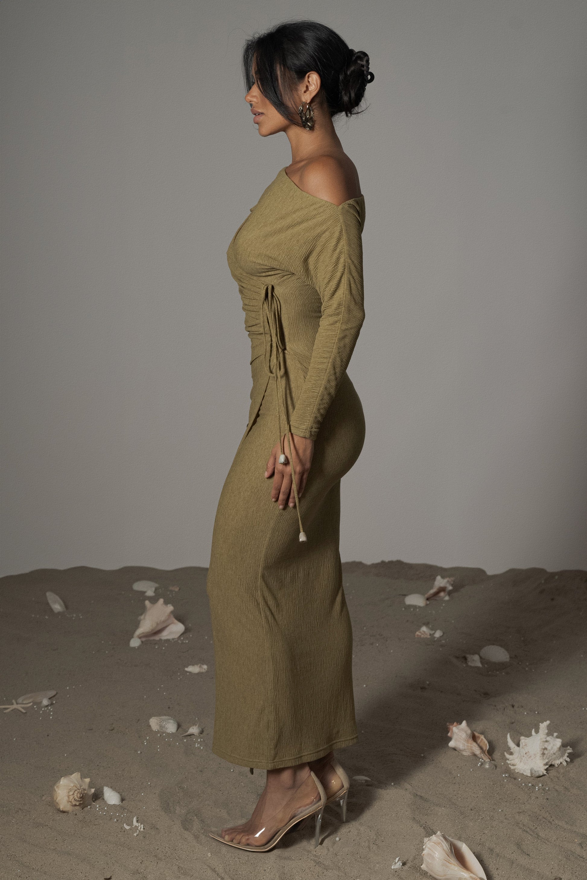 Moss Odelia Crinkled Maxi Dress JLUXLABEL