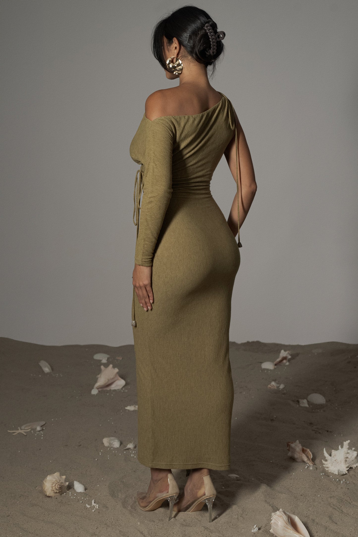 Moss Odelia Crinkled Maxi Dress JLUXLABEL