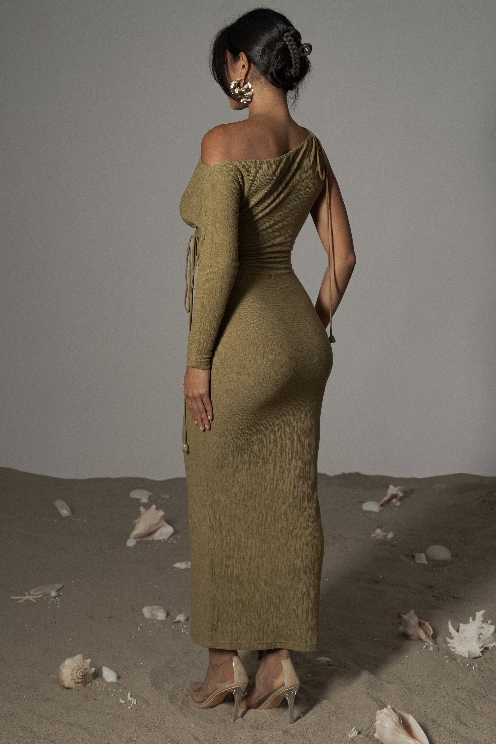 Moss Odelia Crinkled Maxi Dress JLUXLABEL