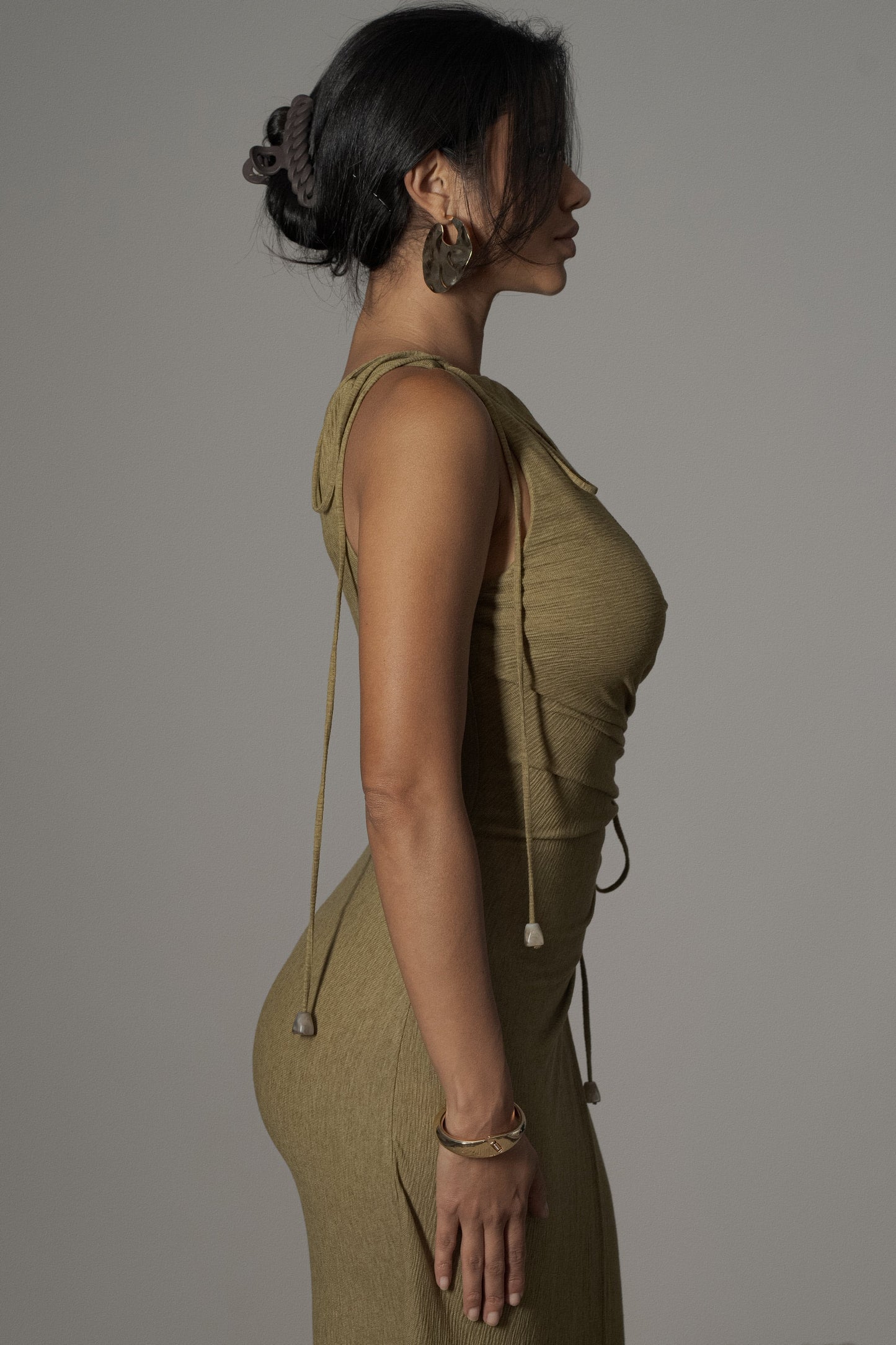 Moss Odelia Crinkled Maxi Dress JLUXLABEL