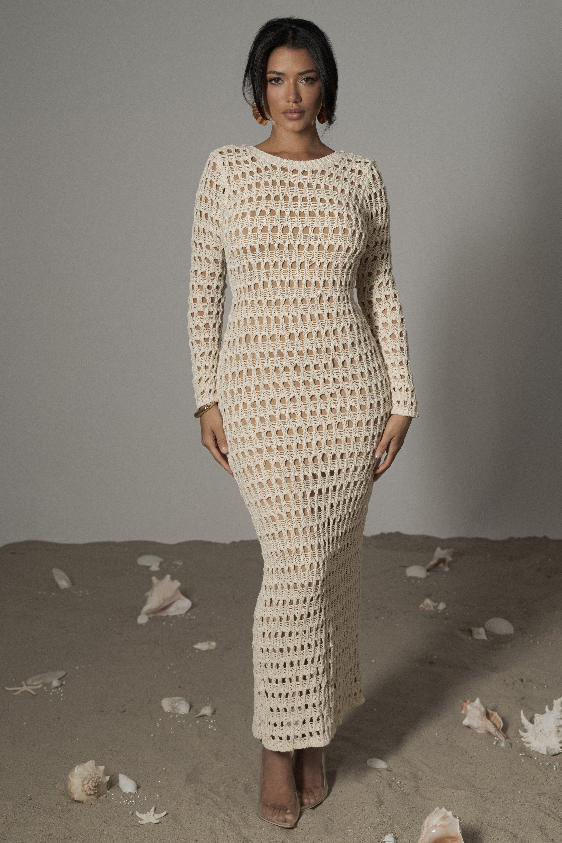 Milk Serene Wonders Crochet Dress JLUXLABEL