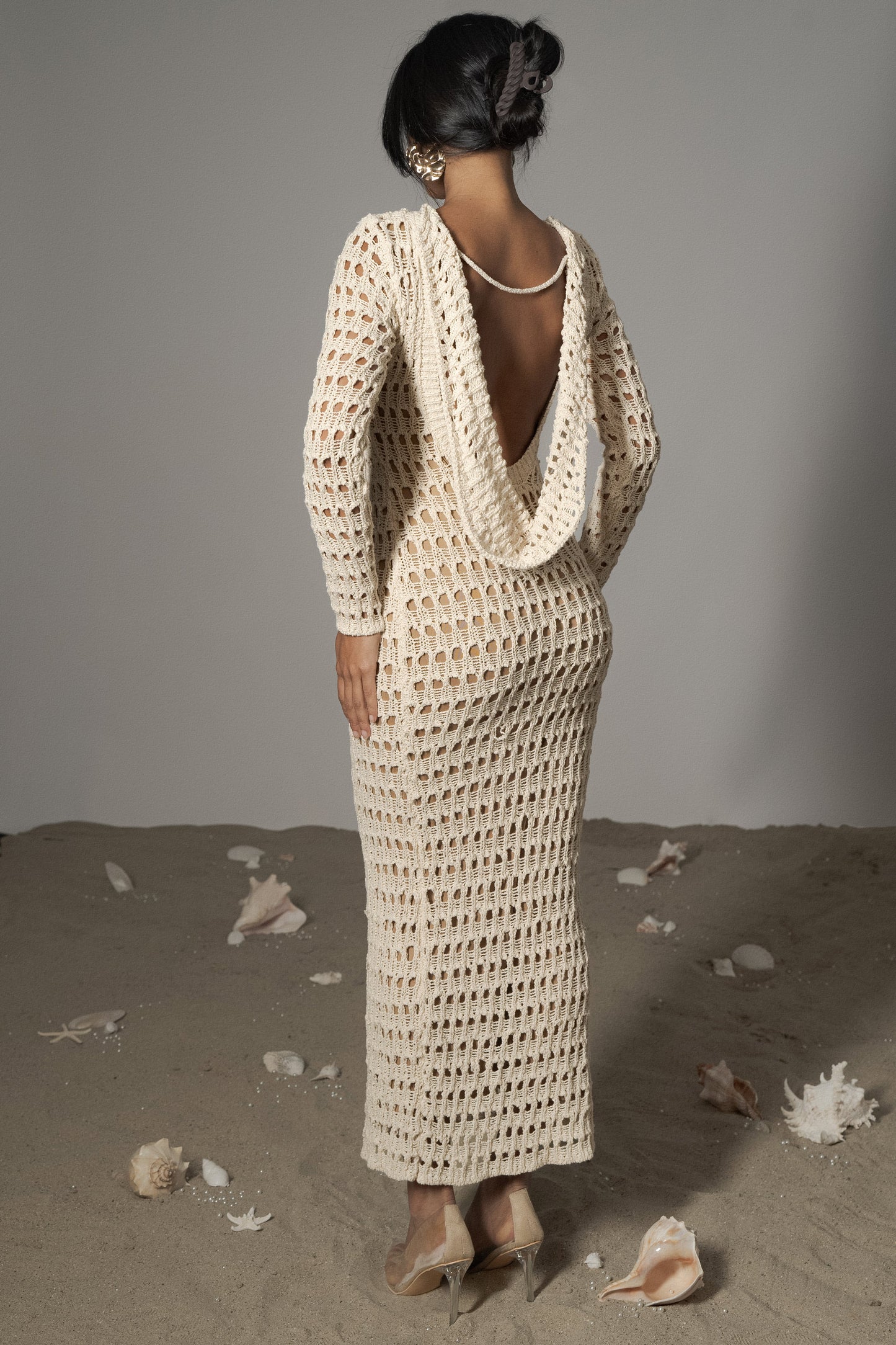 Milk Serene Wonders Crochet Dress JLUXLABEL