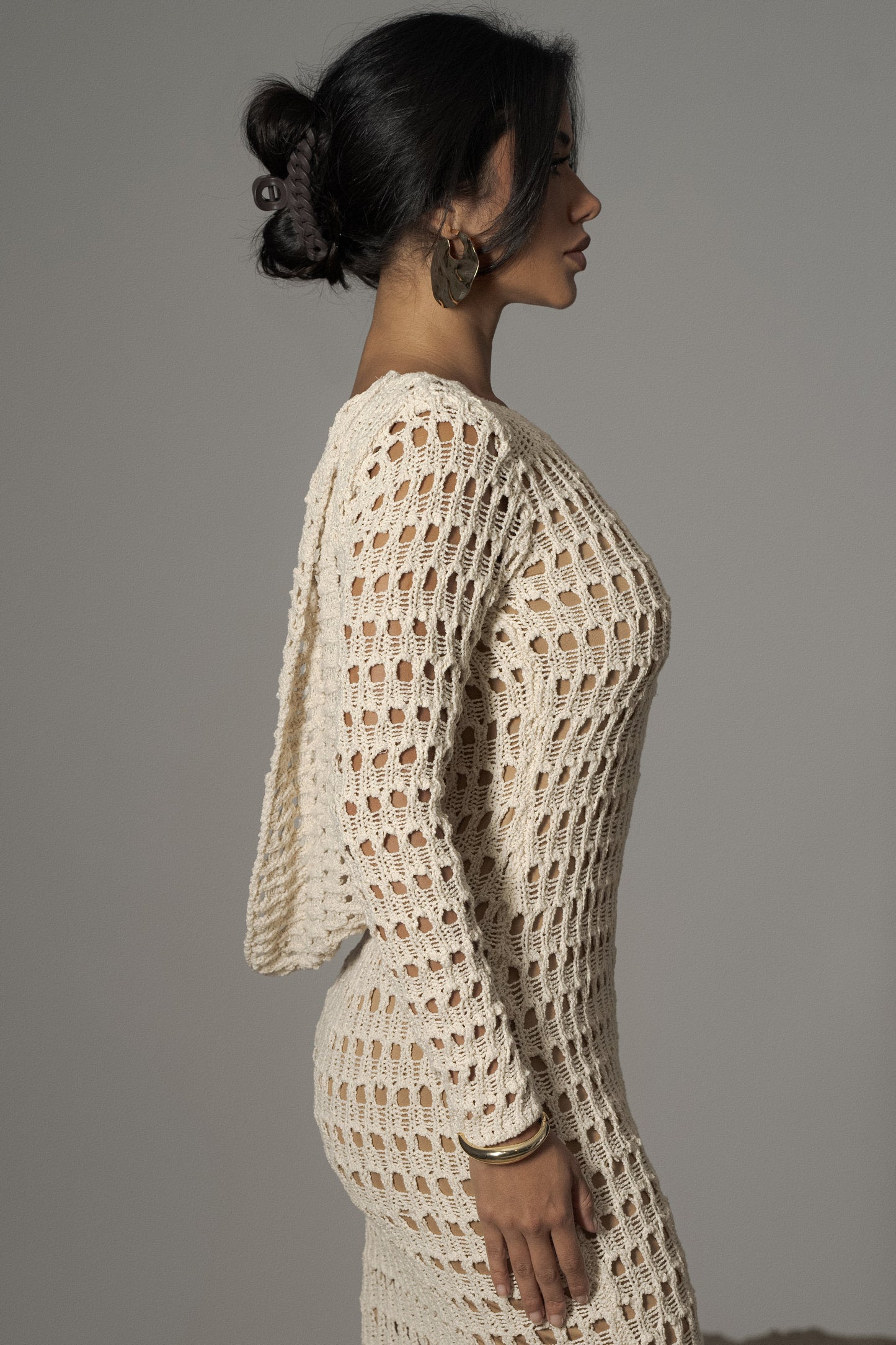Milk Serene Wonders Crochet Dress JLUXLABEL